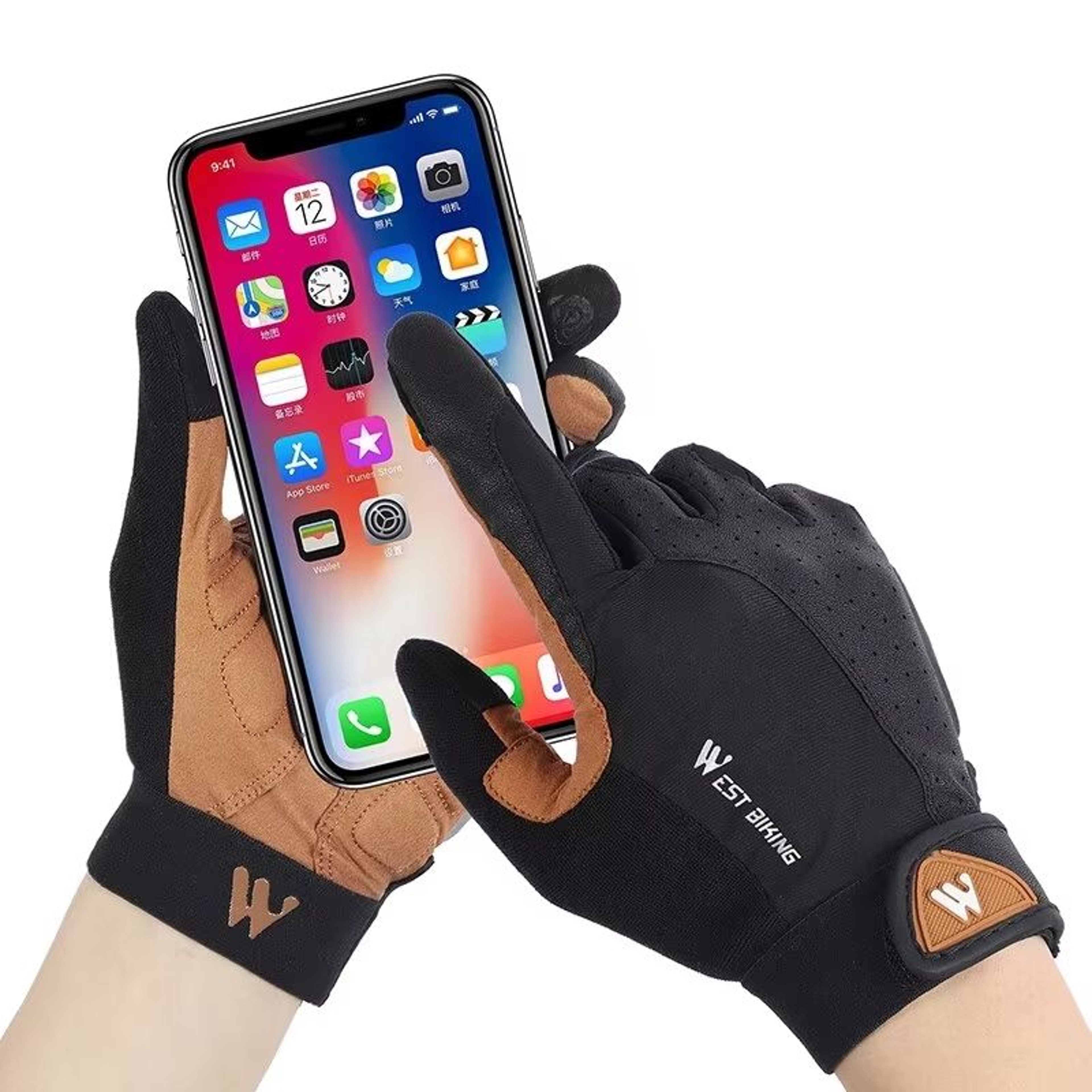 WEST BIKING Full Finger Cycling And Outdoor Sports Gloves For Men And Women 4