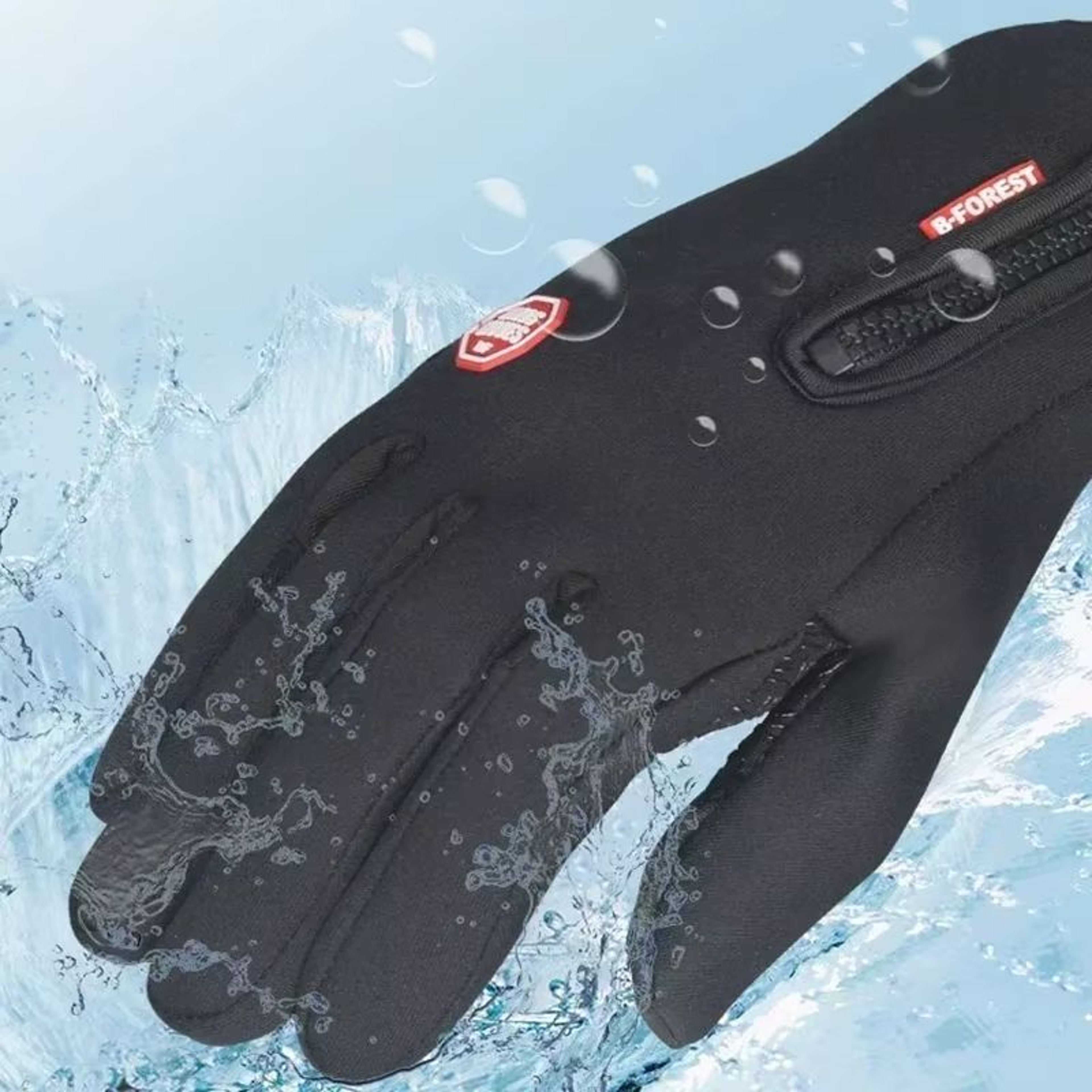 Waterproof Windproof Winter Gloves With TouchScreen Zipper For Men And Women 2