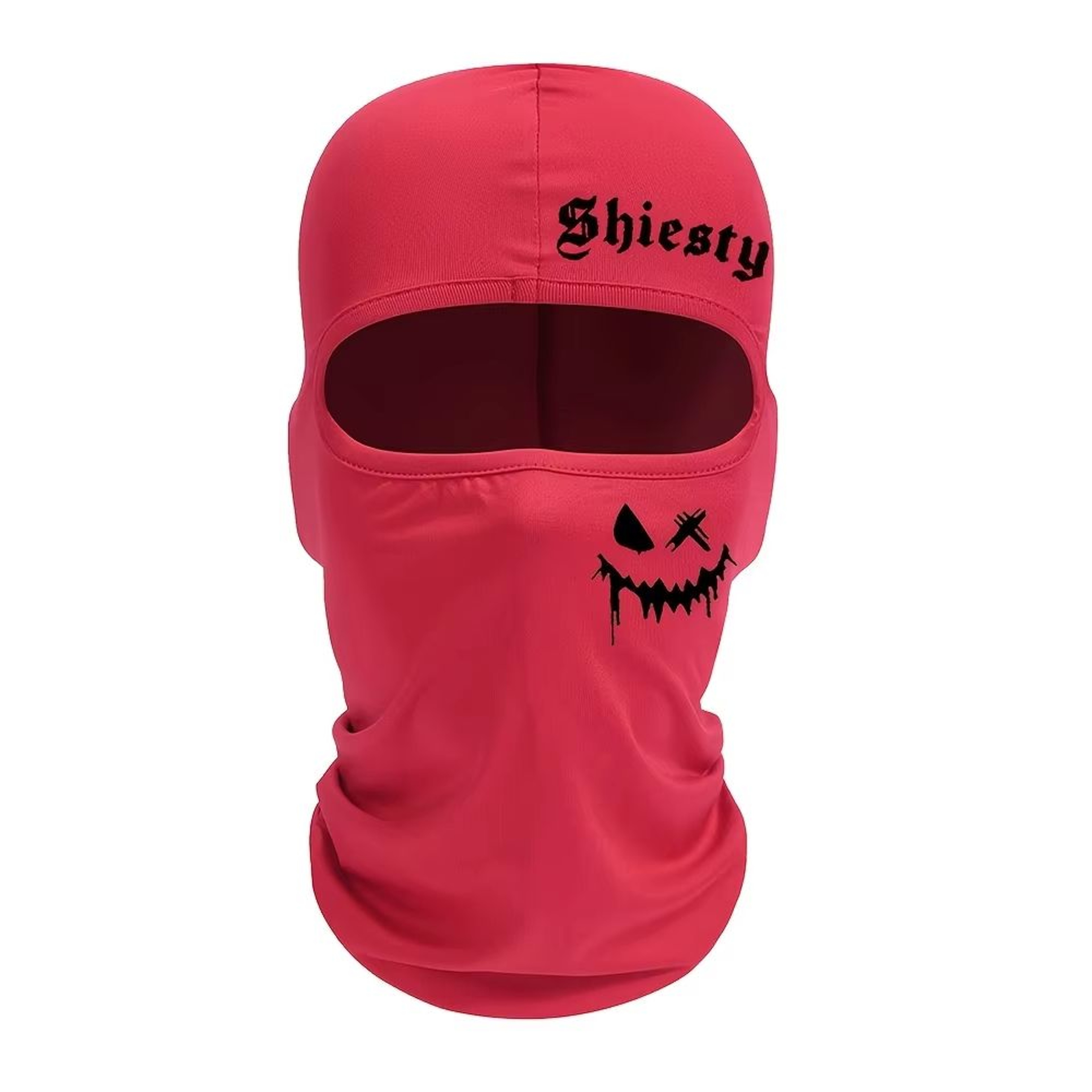 Smiling Face Print Unisex Balaclava Neck Cover Mask 11
