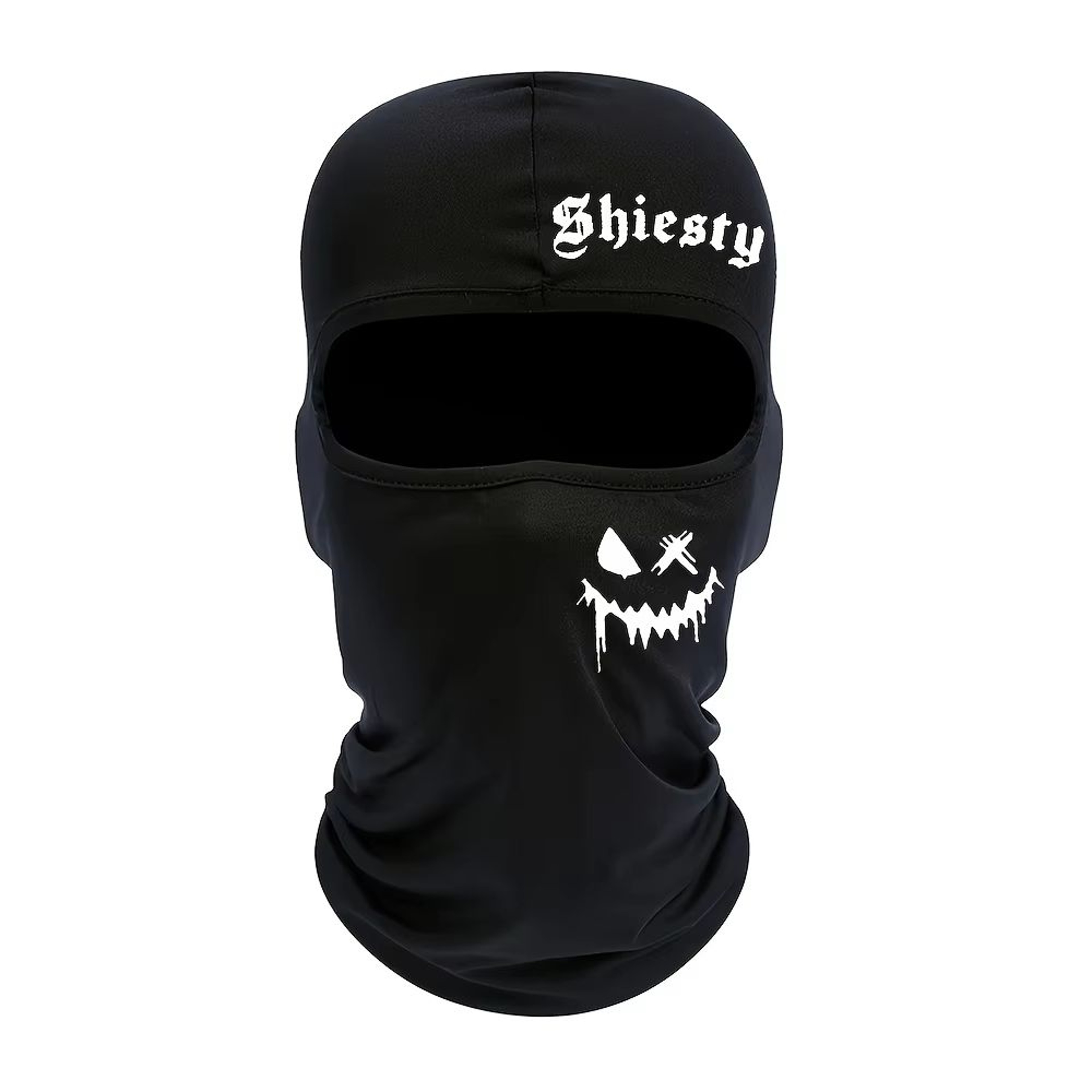 Smiling Face Print Unisex Balaclava Neck Cover Mask 1