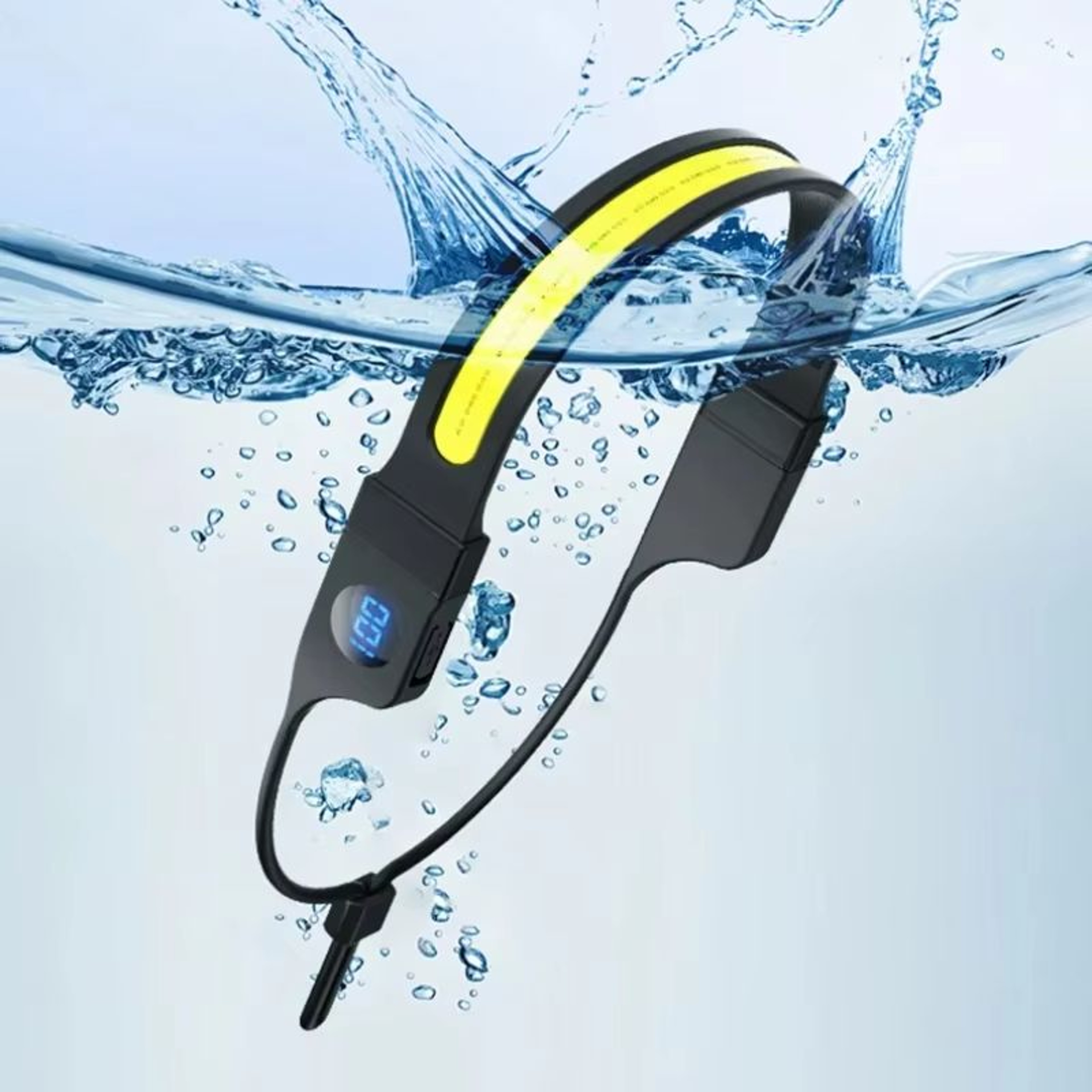 USB Rechargeable Digital Display LED Headlamp With COB Light 3
