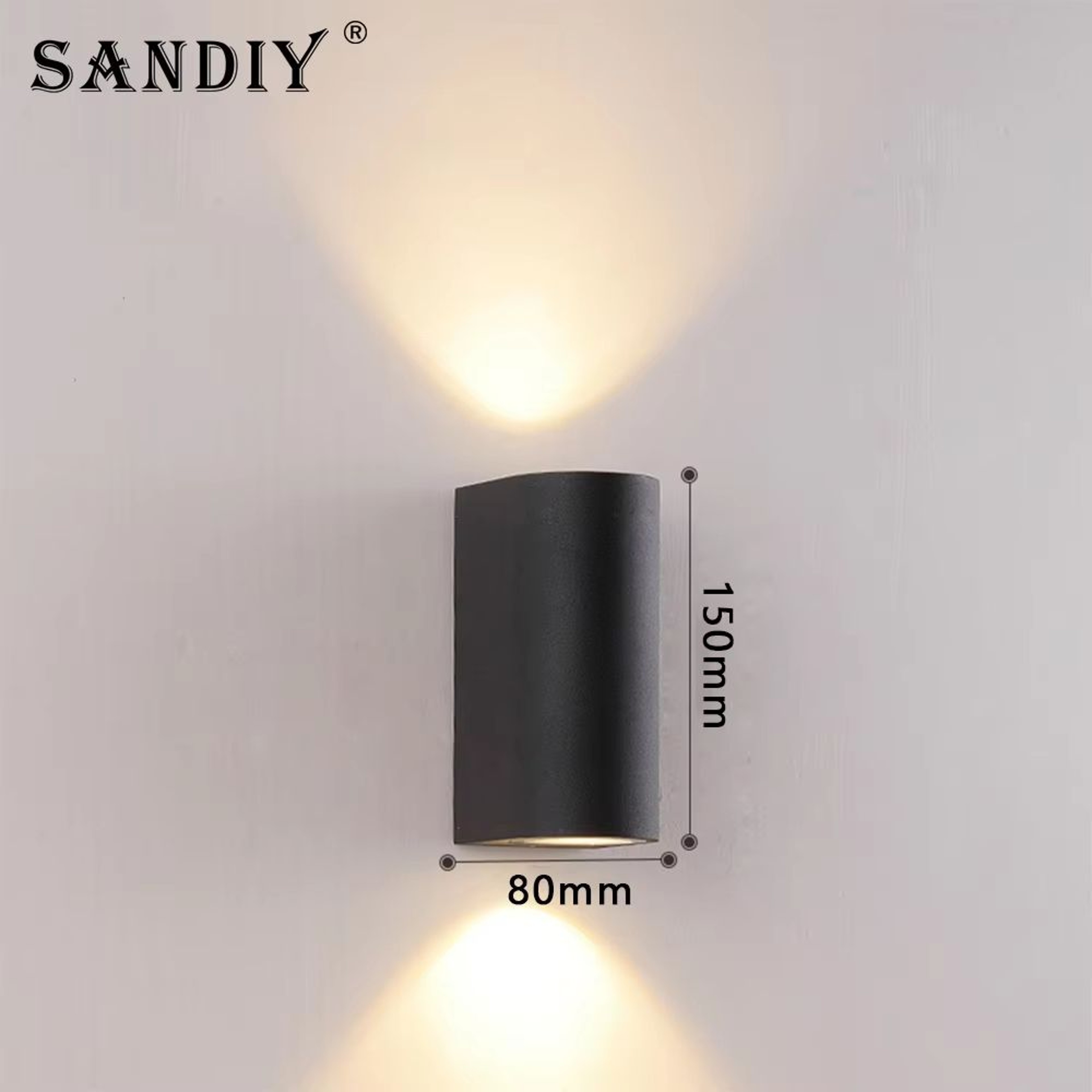 SANDIY Outdoor LED Garden Wall Lamp Up Down Light For Exterior Patio Porch Garage Gate Balcony Step 9