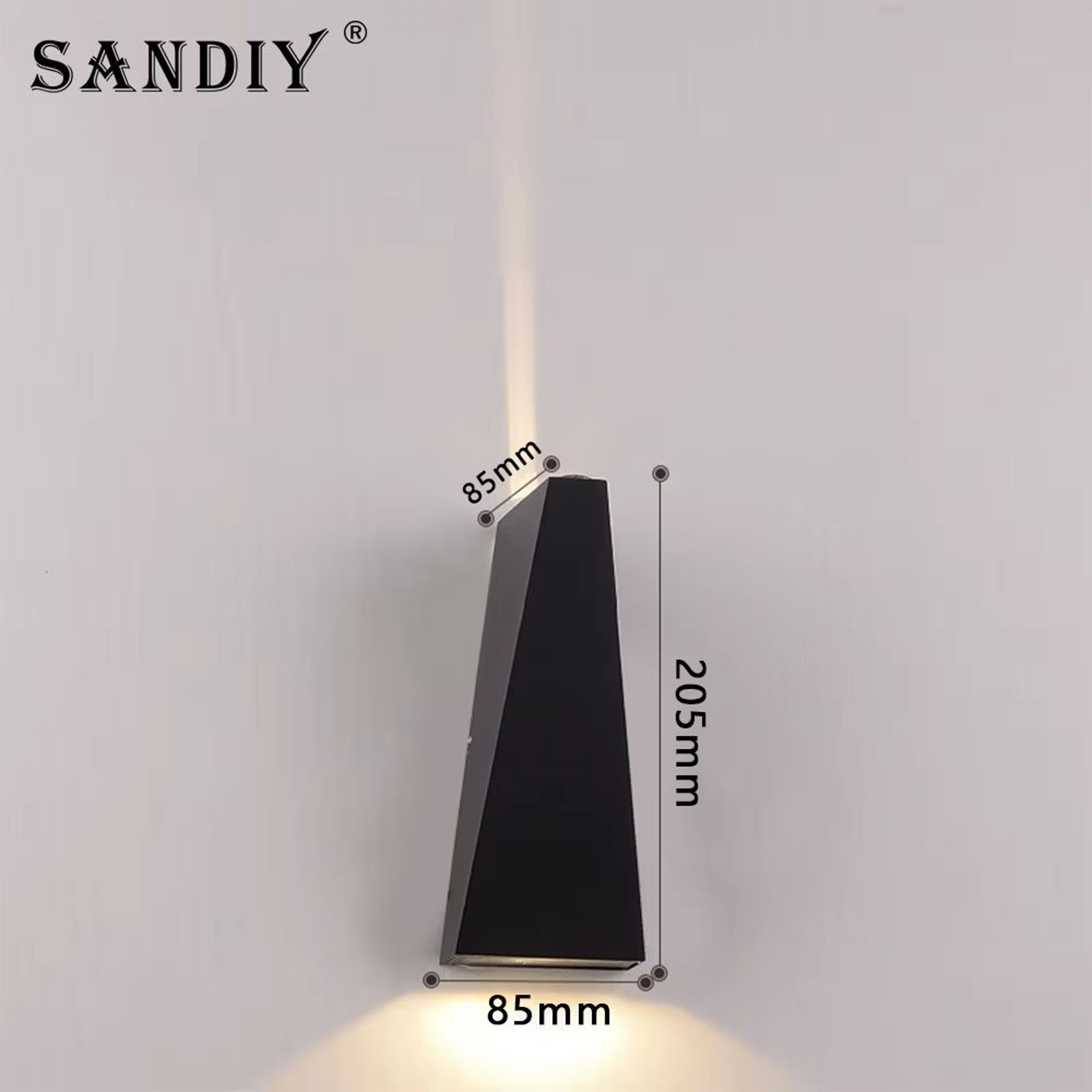 SANDIY Outdoor LED Garden Wall Lamp Up Down Light For Exterior Patio Porch Garage Gate Balcony Step 12