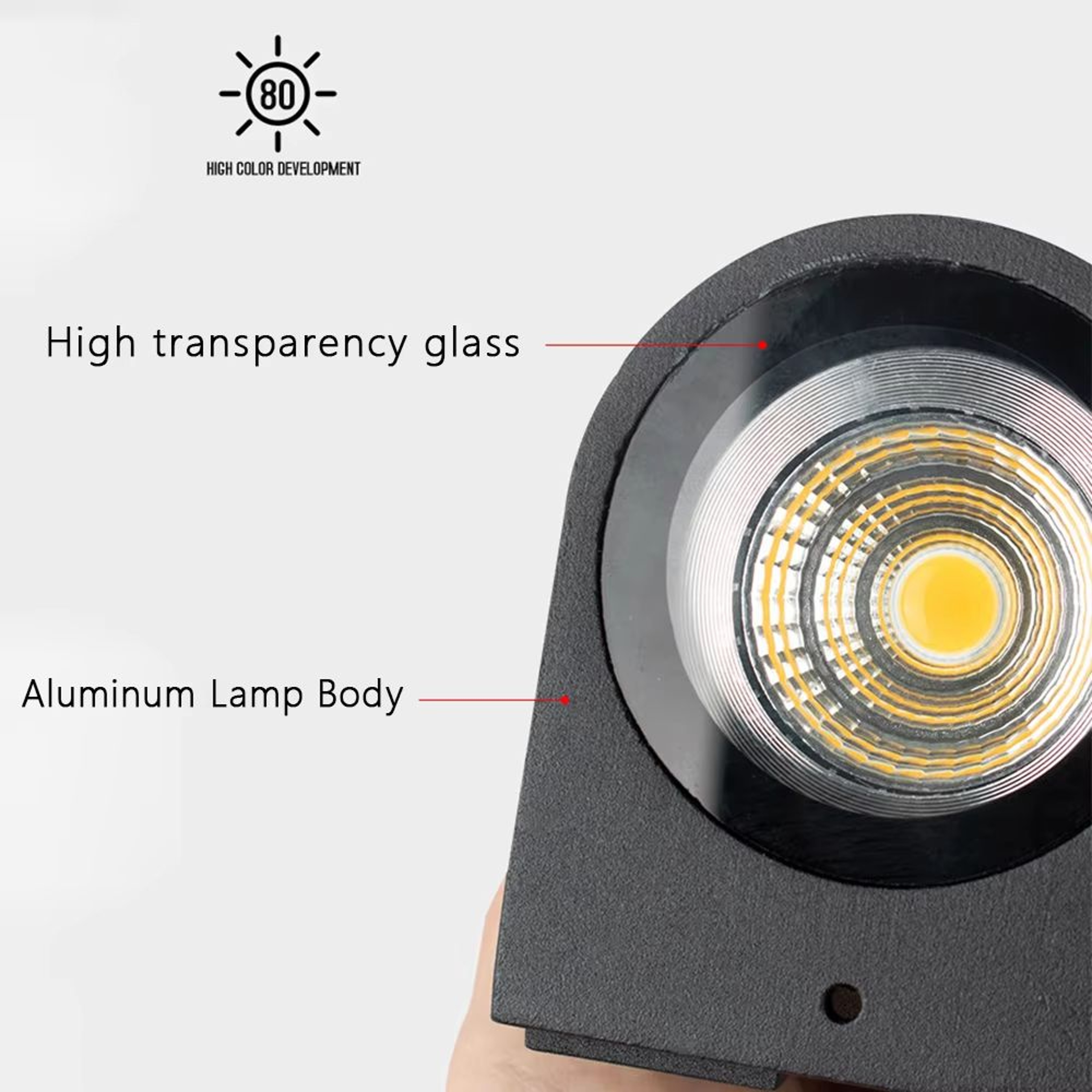 SANDIY Outdoor LED Garden Wall Lamp Up Down Light For Exterior Patio Porch Garage Gate Balcony Step 5