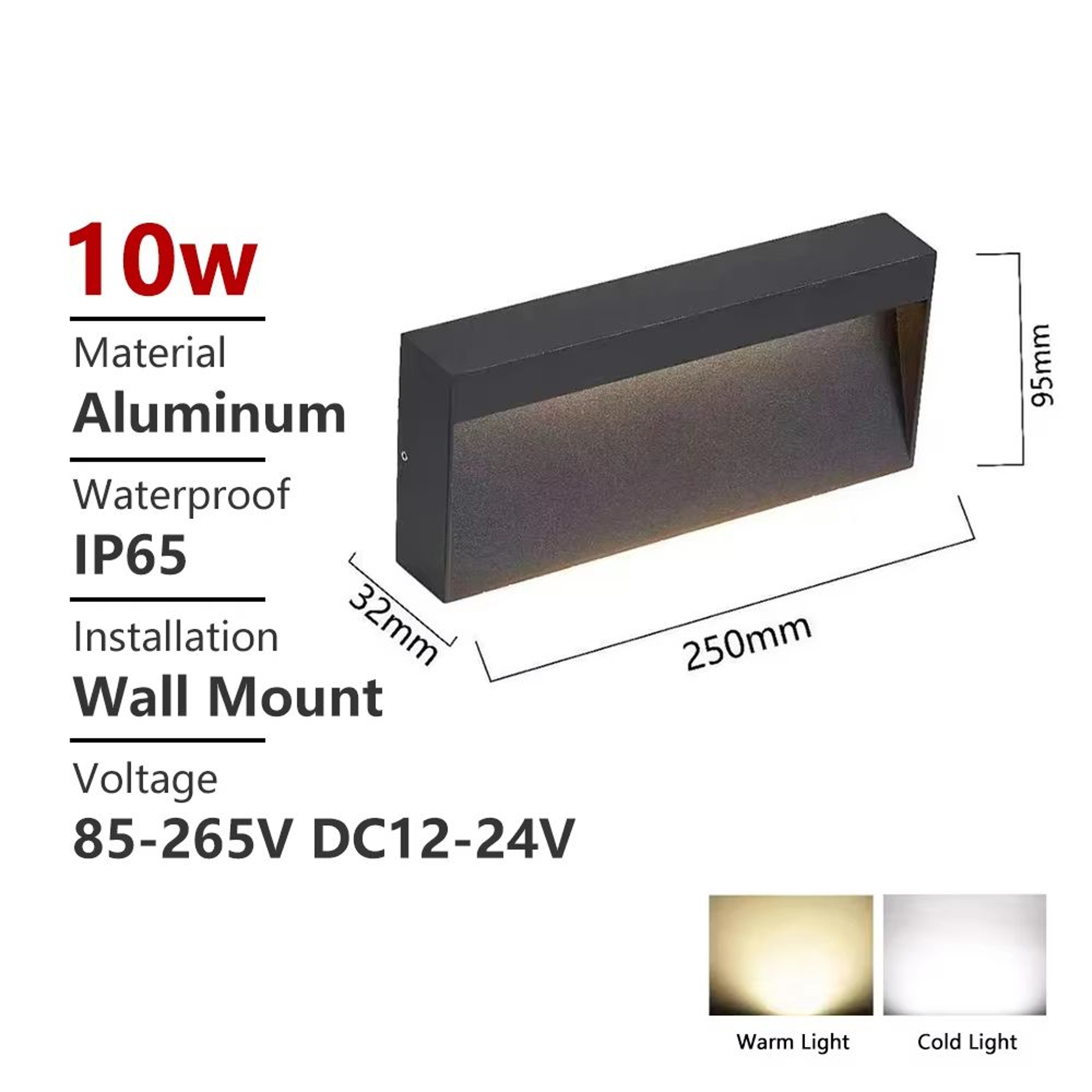 SANDIY Outdoor Waterproof LED Stair Light Wall Lamp  Surface Mounted Terrace Porch Exterior Lightin 13