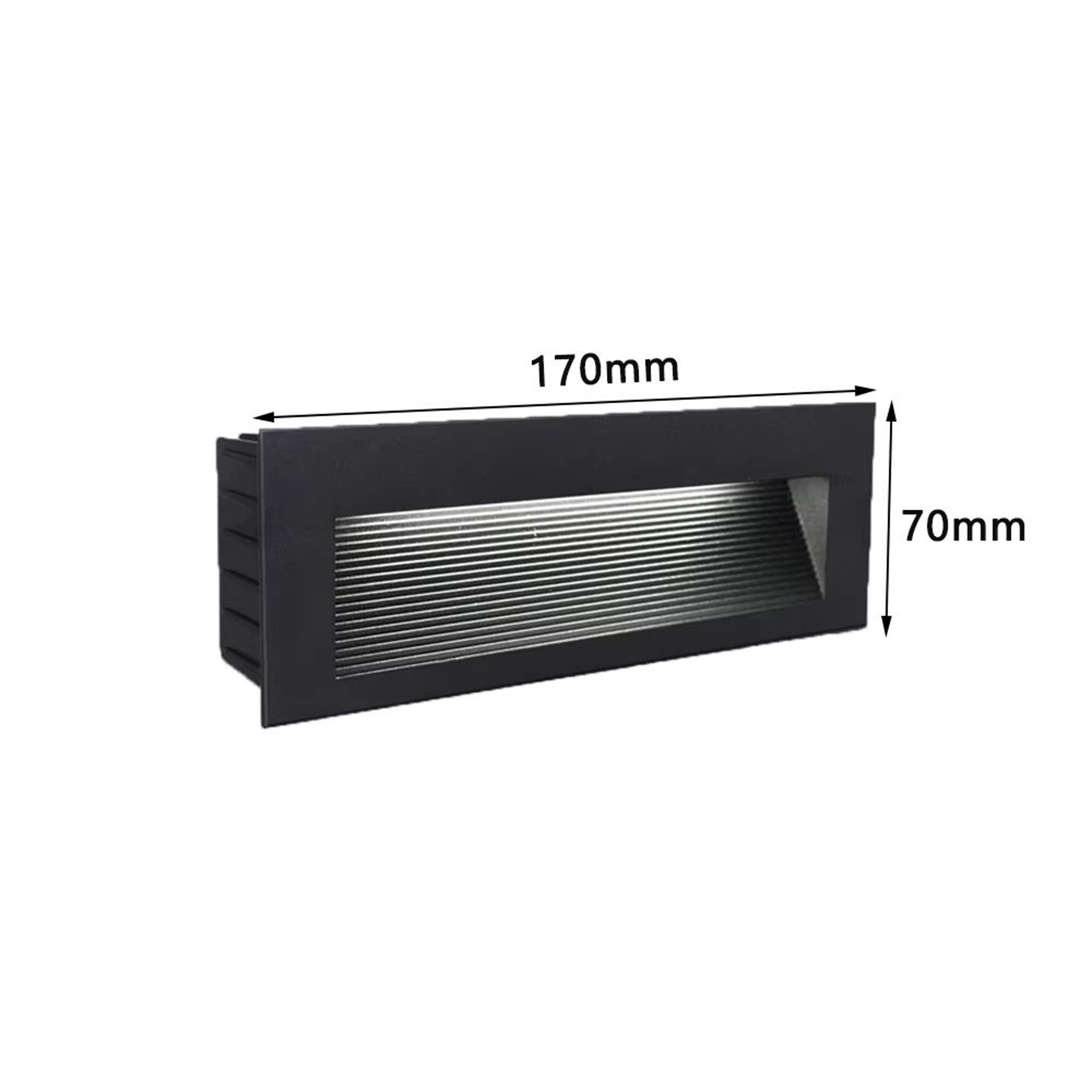 SANDIY Waterproof LED Stair And Step Light Outdoor Wall Sconce  Embedded Nightlight For House Yard  9