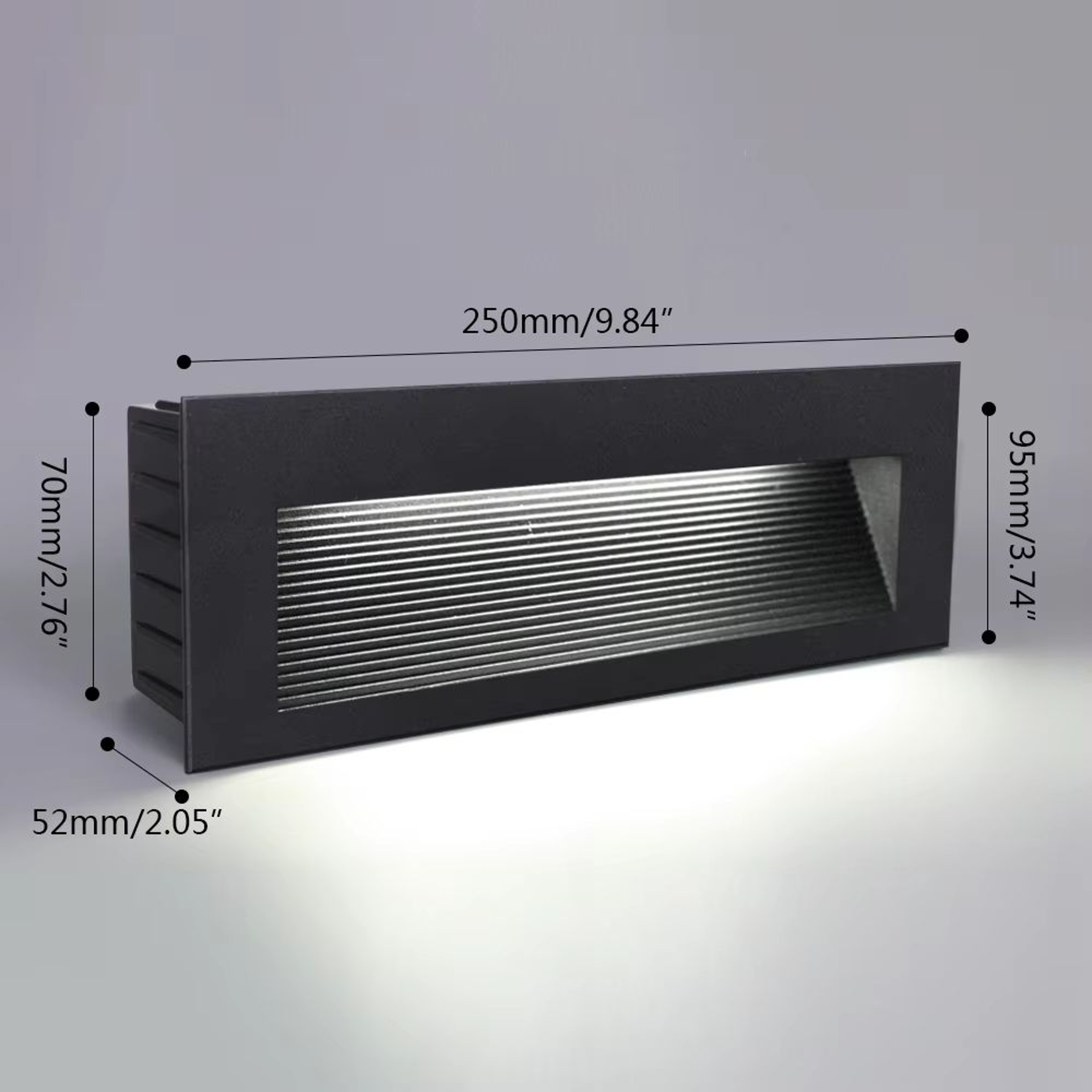 SANDIY Waterproof LED Stair And Step Light Outdoor Wall Sconce  Embedded Nightlight For House Yard  12