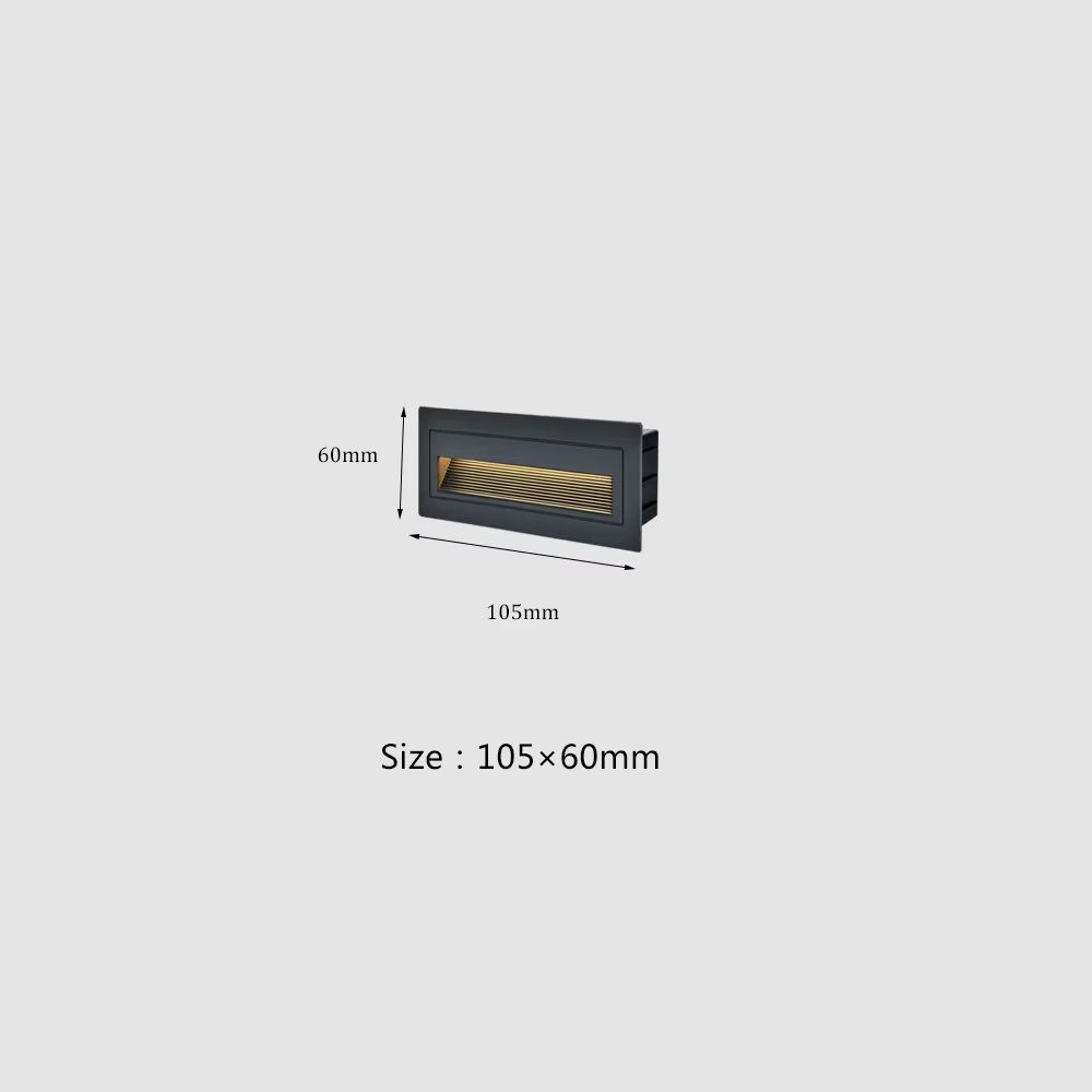 SANDIY Waterproof LED Stair And Step Light Outdoor Wall Sconce  Embedded Nightlight For House Yard  6
