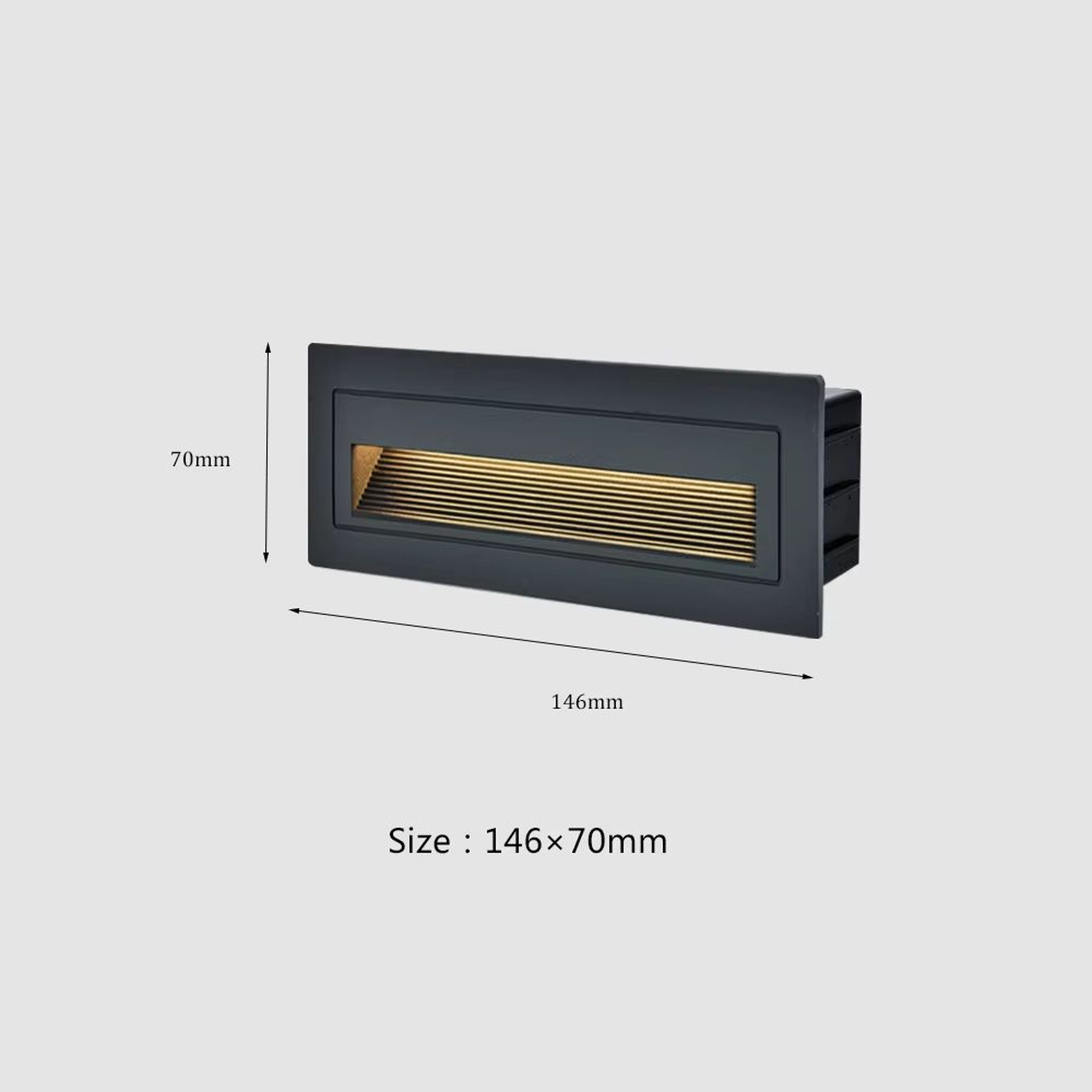 SANDIY Waterproof LED Stair And Step Light Outdoor Wall Sconce  Embedded Nightlight For House Yard  8