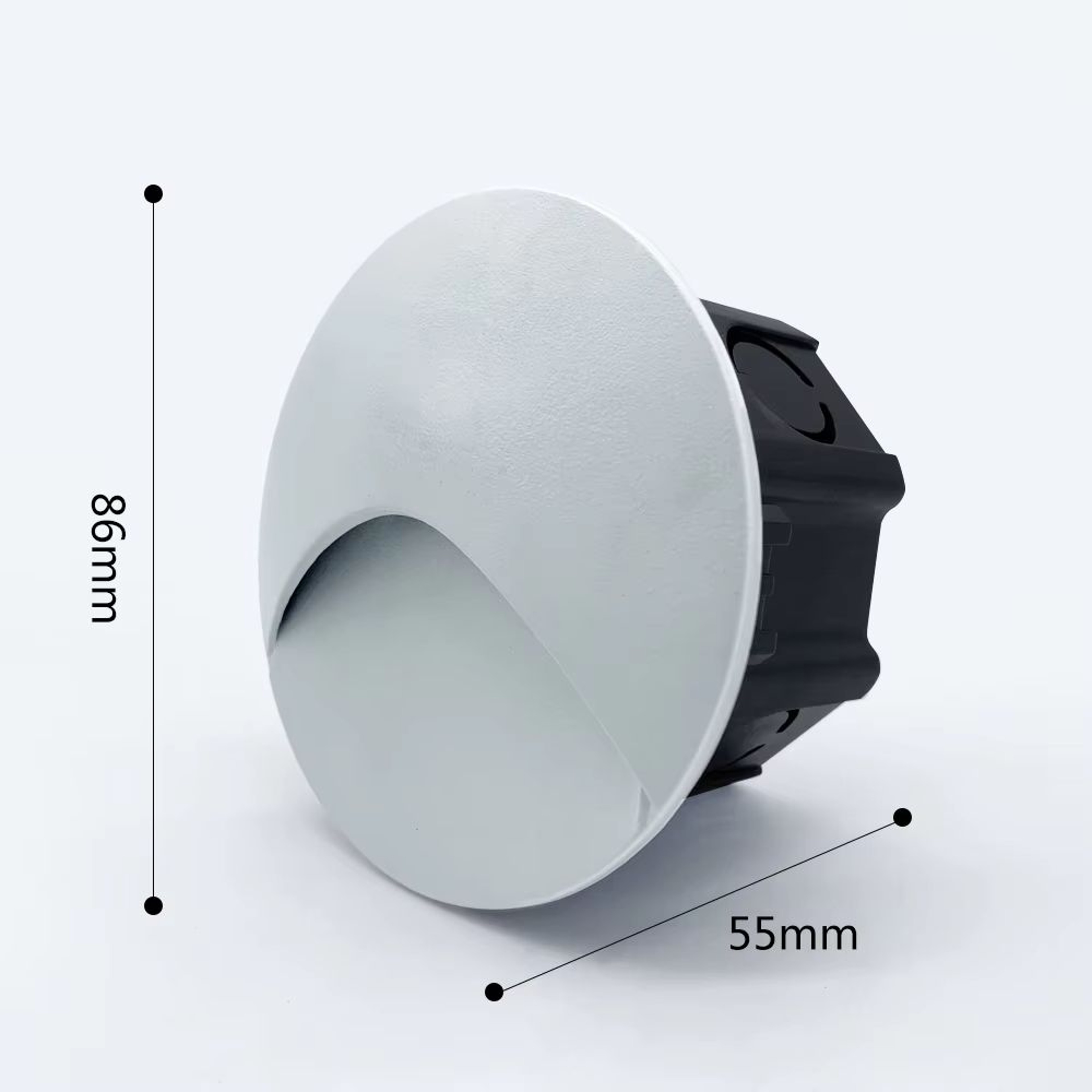 SANDIY Outdoor Sensor LED Embedded Wall Lamp With 60mm Box  Waterproof Footlight For Stairs Steps G 10
