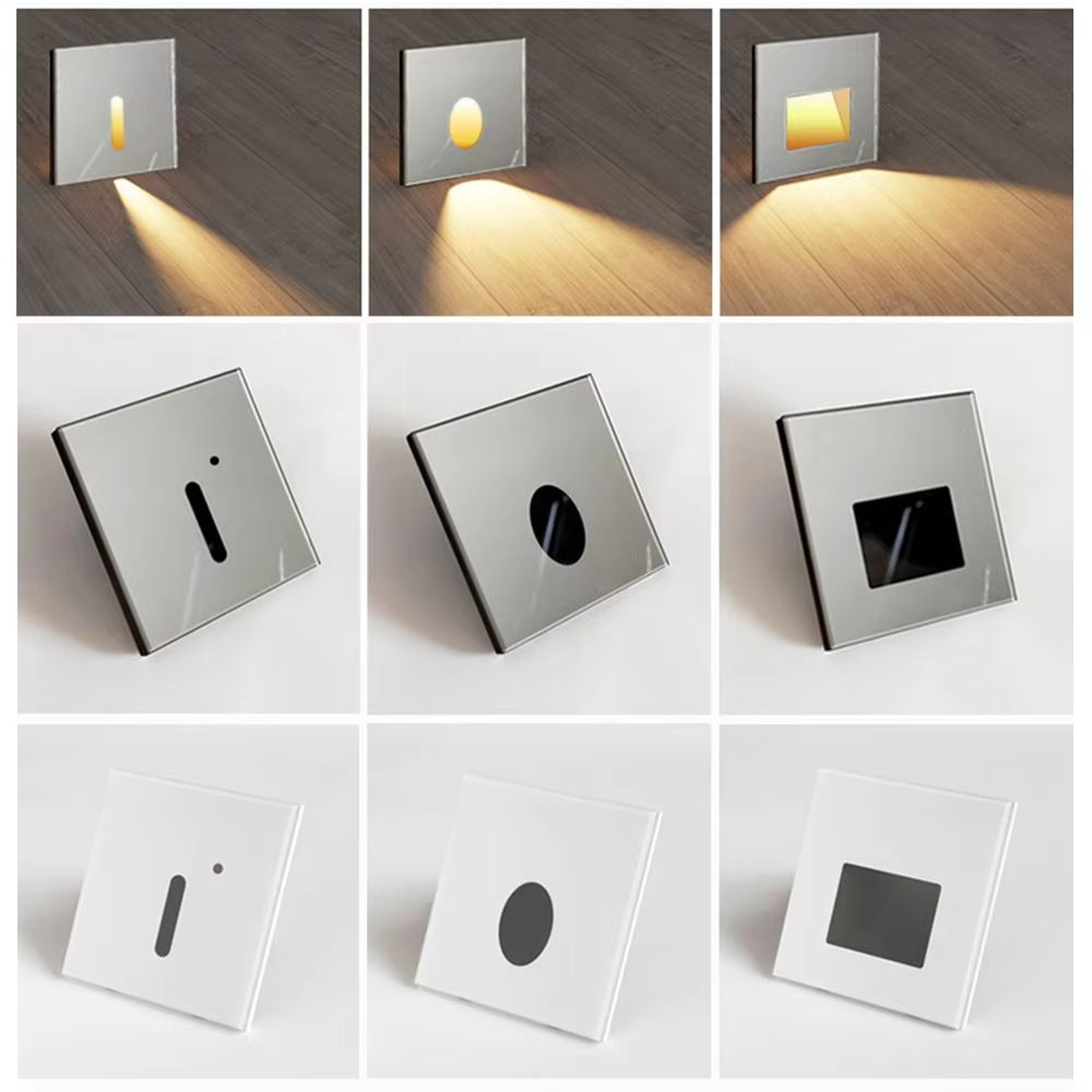 SANDIY Recessed Motion Sensor Stair Light Wall Lamp  Indoor Step Spotlights Nightlight For Staircas 3