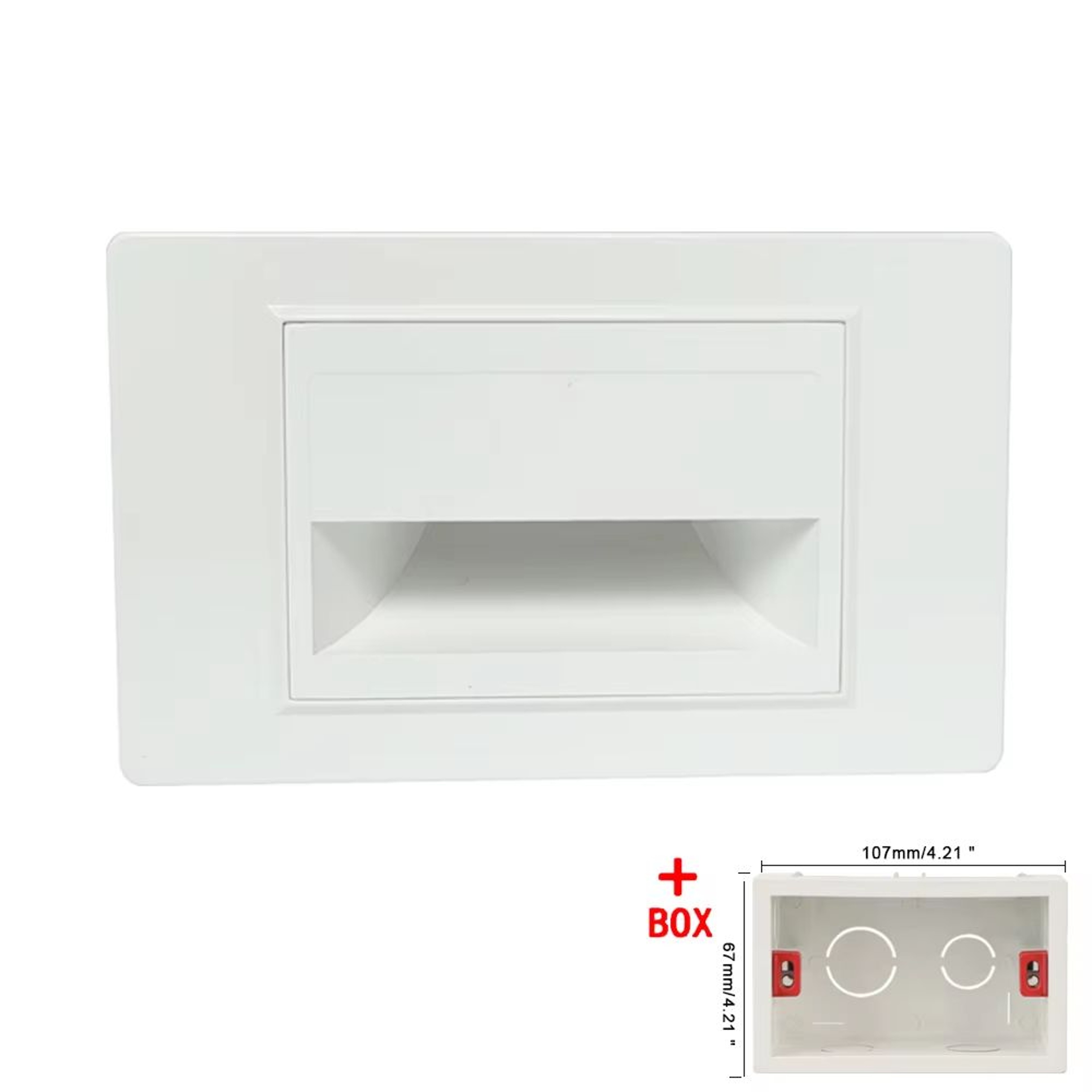 SANDIY American LED Step Light Wall Lamp With PIR Motion Sensor  Recessed Night Lighting For Stairs 15