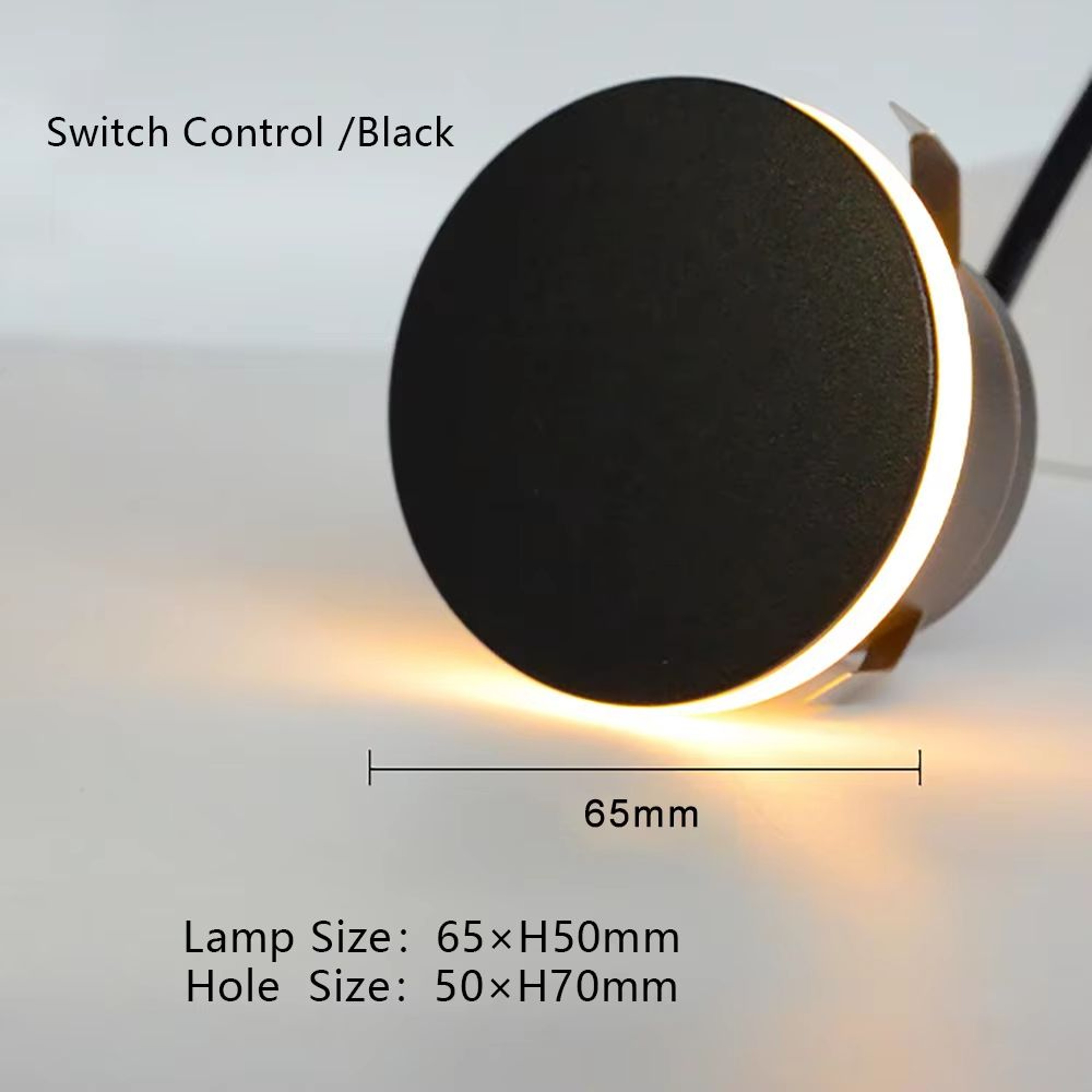SANDIY LED Step Light Recessed Wall Lamp  Round Stair Lighting Waterproof Indoor And Outdoor Lumina 6