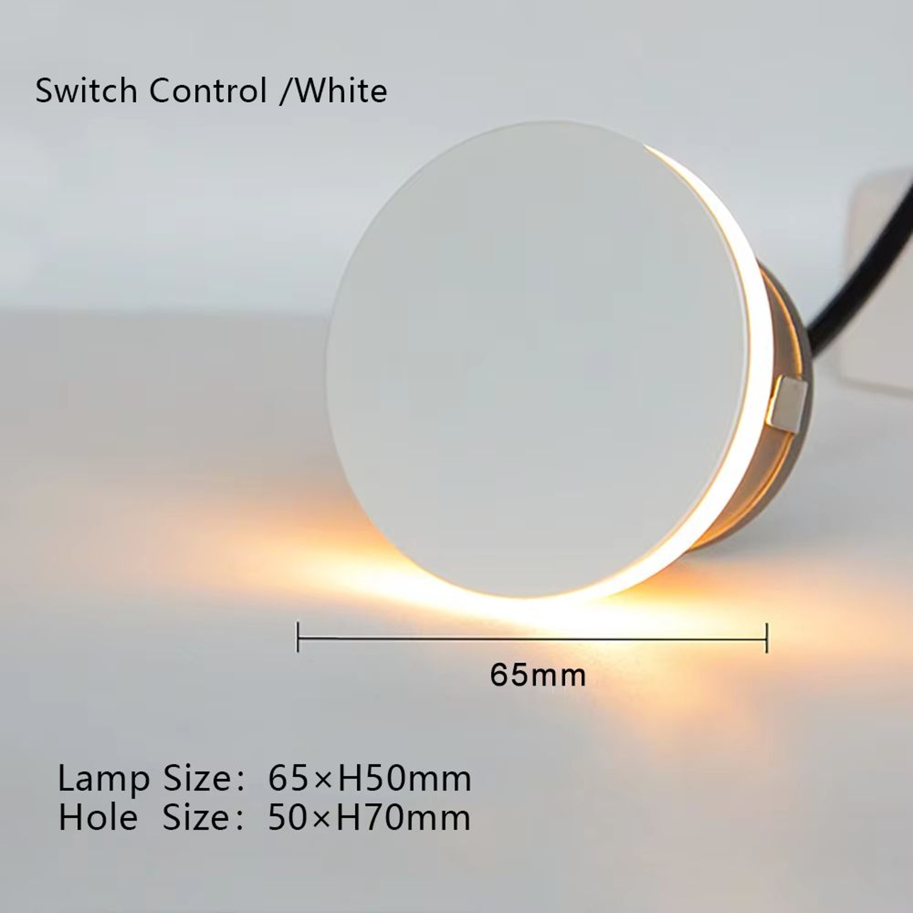 SANDIY LED Step Light Recessed Wall Lamp  Round Stair Lighting Waterproof Indoor And Outdoor Lumina 7