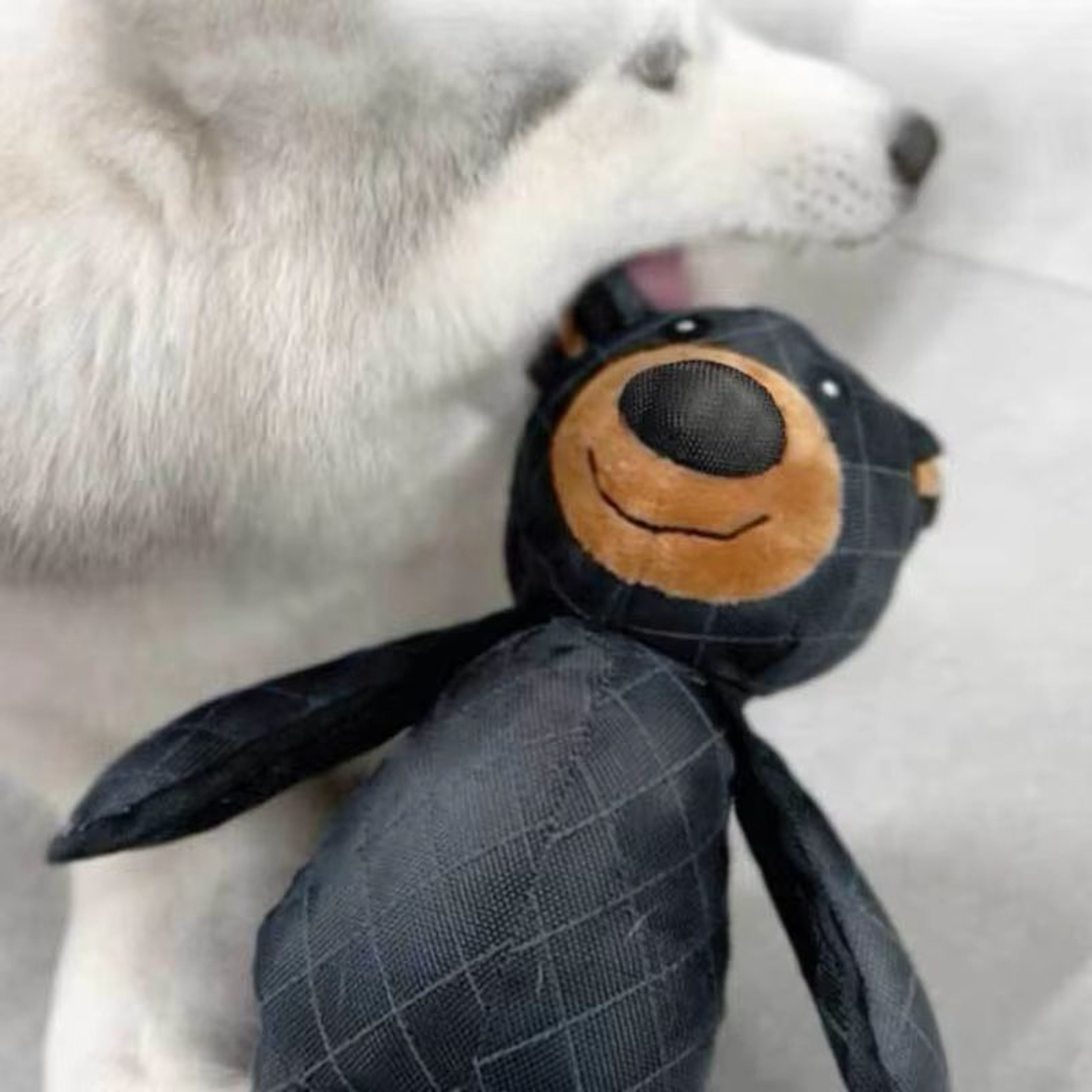 Plush Pet Squeaky Dog Toy  Robust Canvas Bear Interactive Pet Toy For Fun Play 1