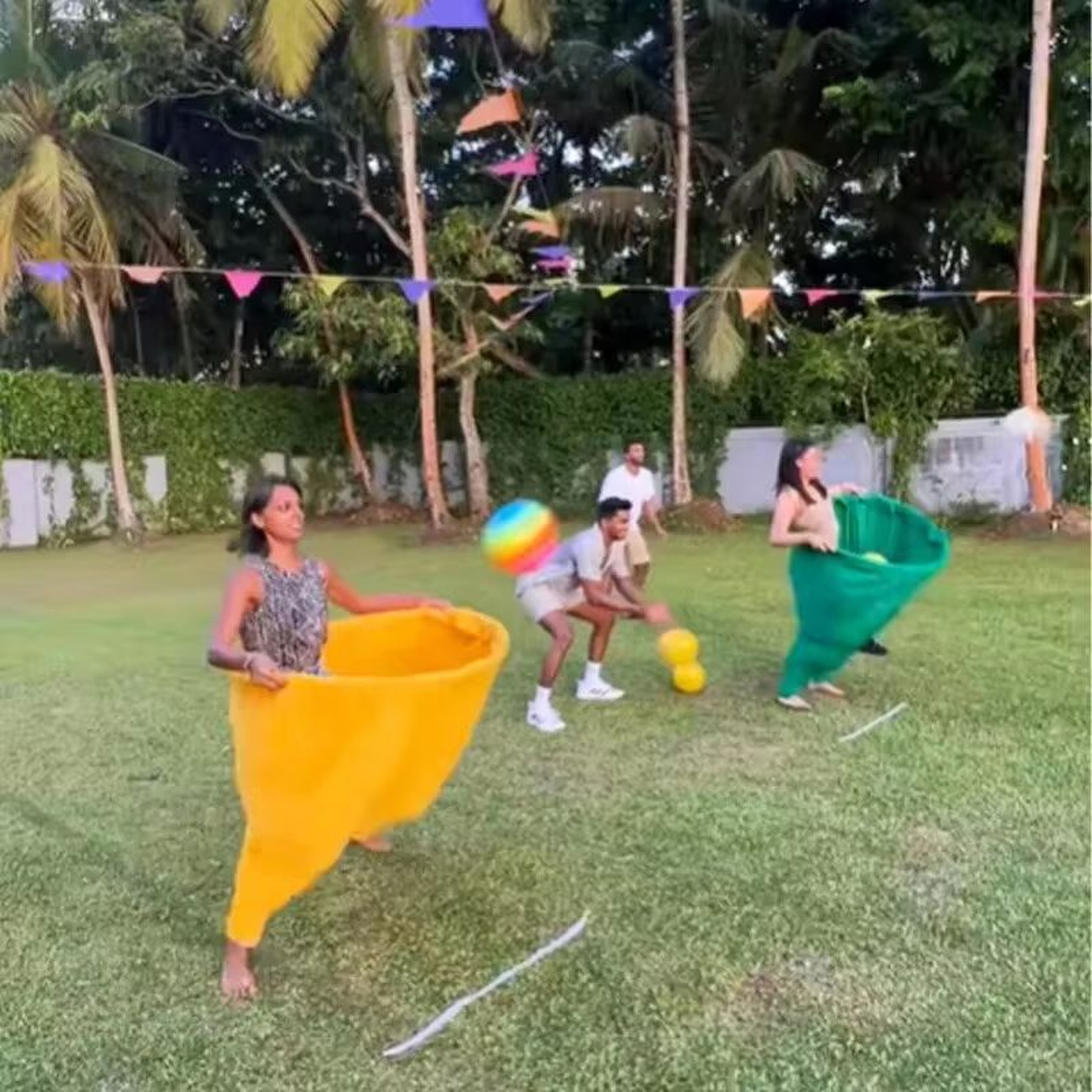 Granny Pants Party Rush Yard Game  Funny Backyard Pitching Game For Family And Kids 2