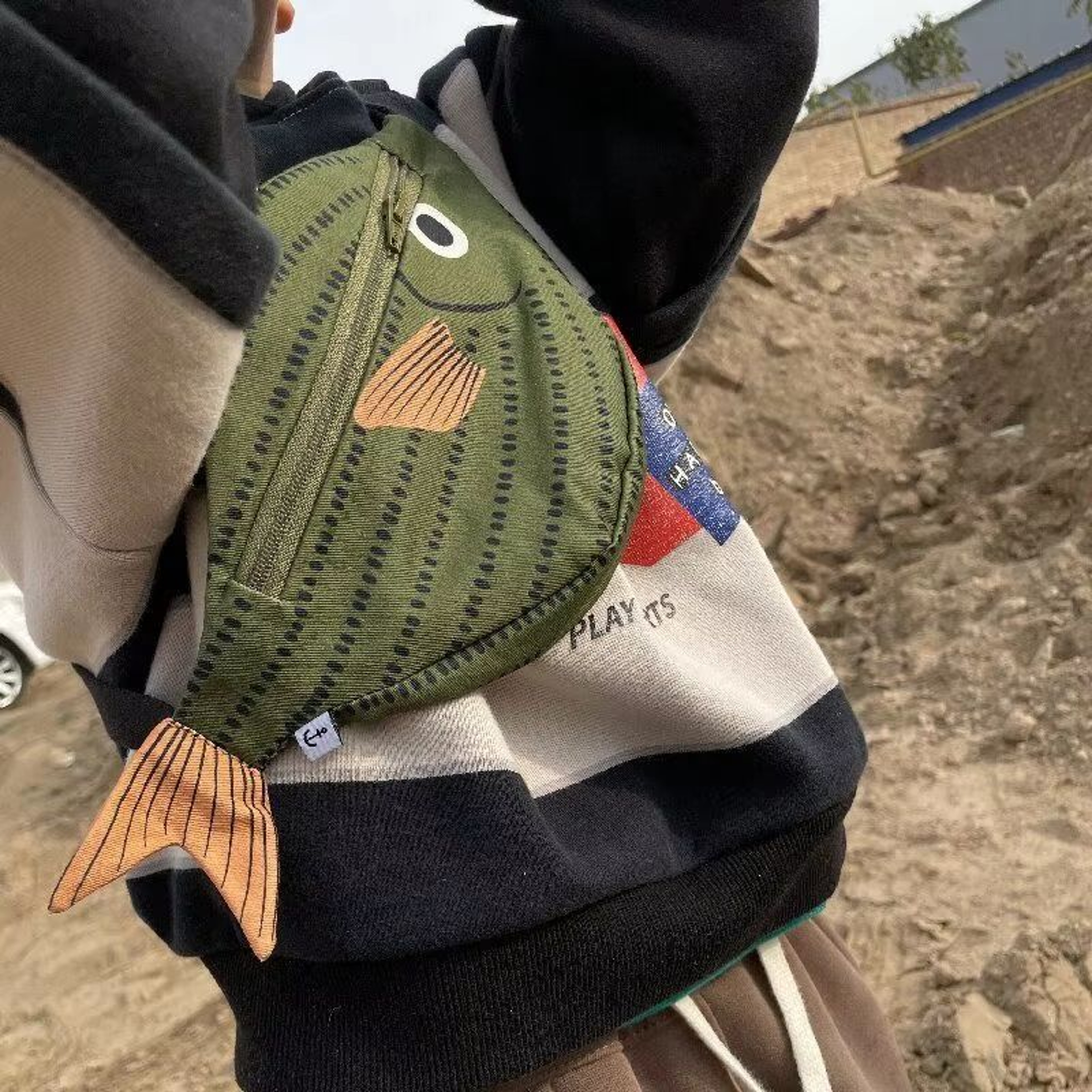 Adorable Tropical Fish Waist Pack For Kids  Green WaterResistant Coin Purse And Crossbody Bag For B 5