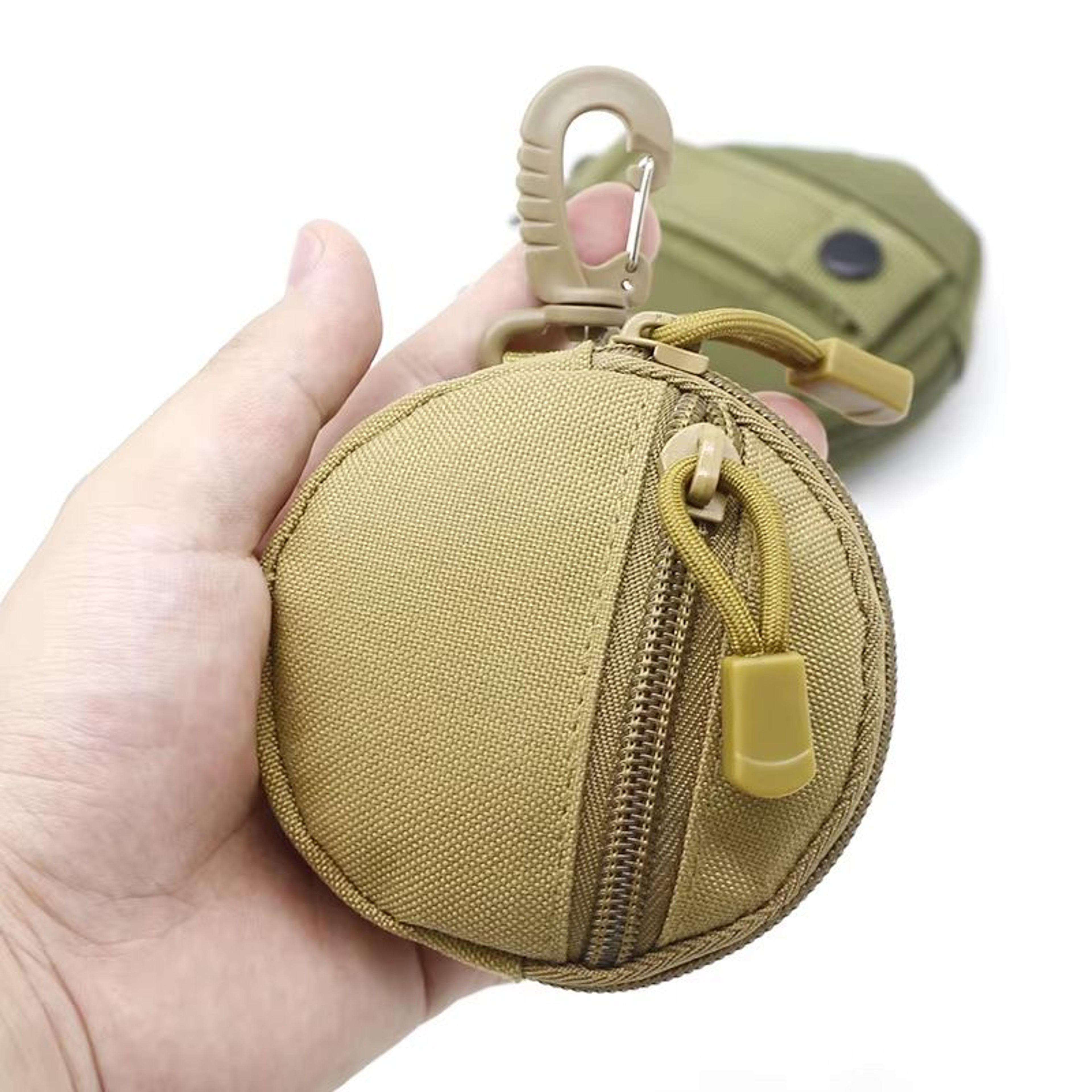 Tactical EDC Pouch Key Wallet Holder  Compact Zippered Keychain Pouch For Men Coins Outdoor Camping 4