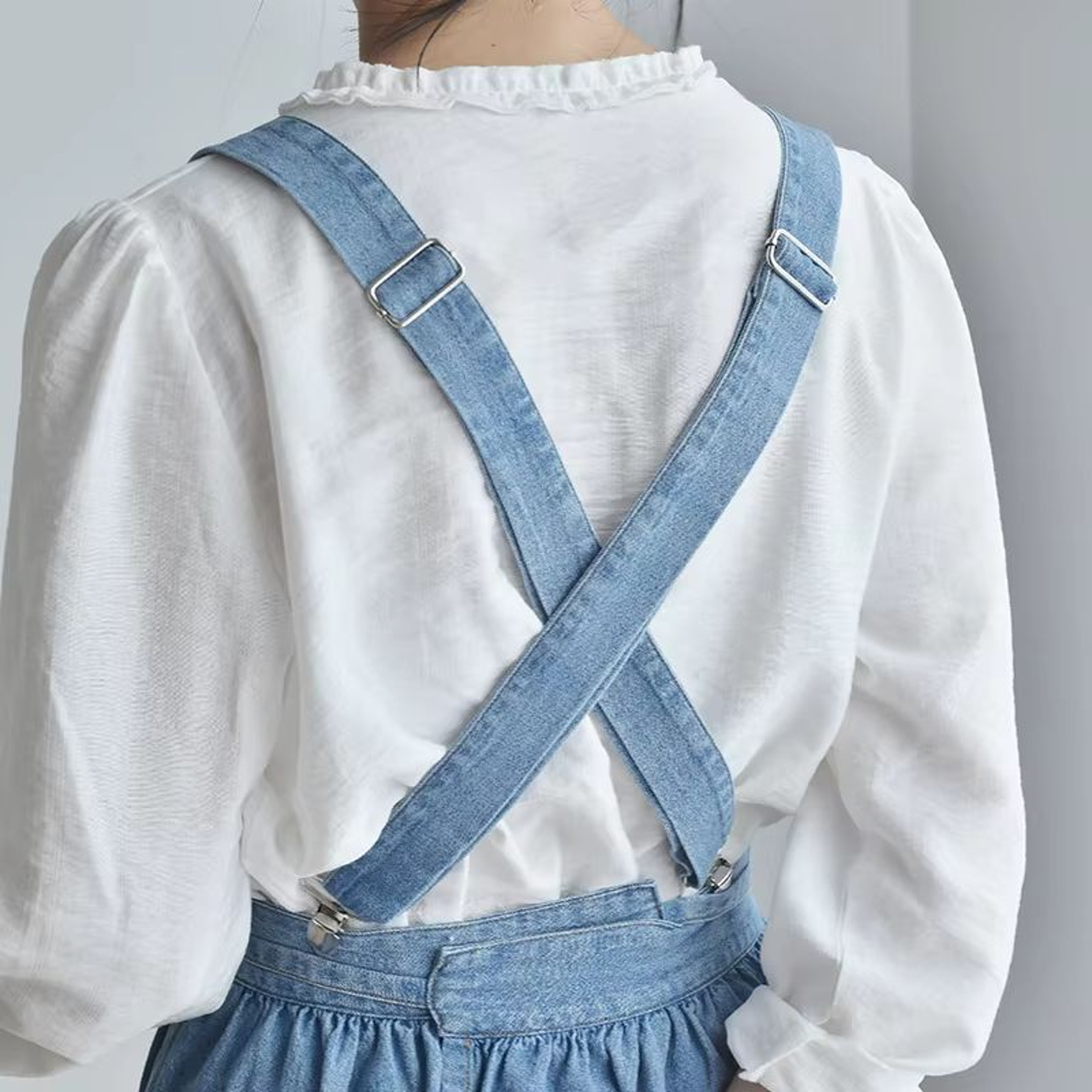 Premium HeavyDuty Denim Apron Adjustable Bib Waist 4