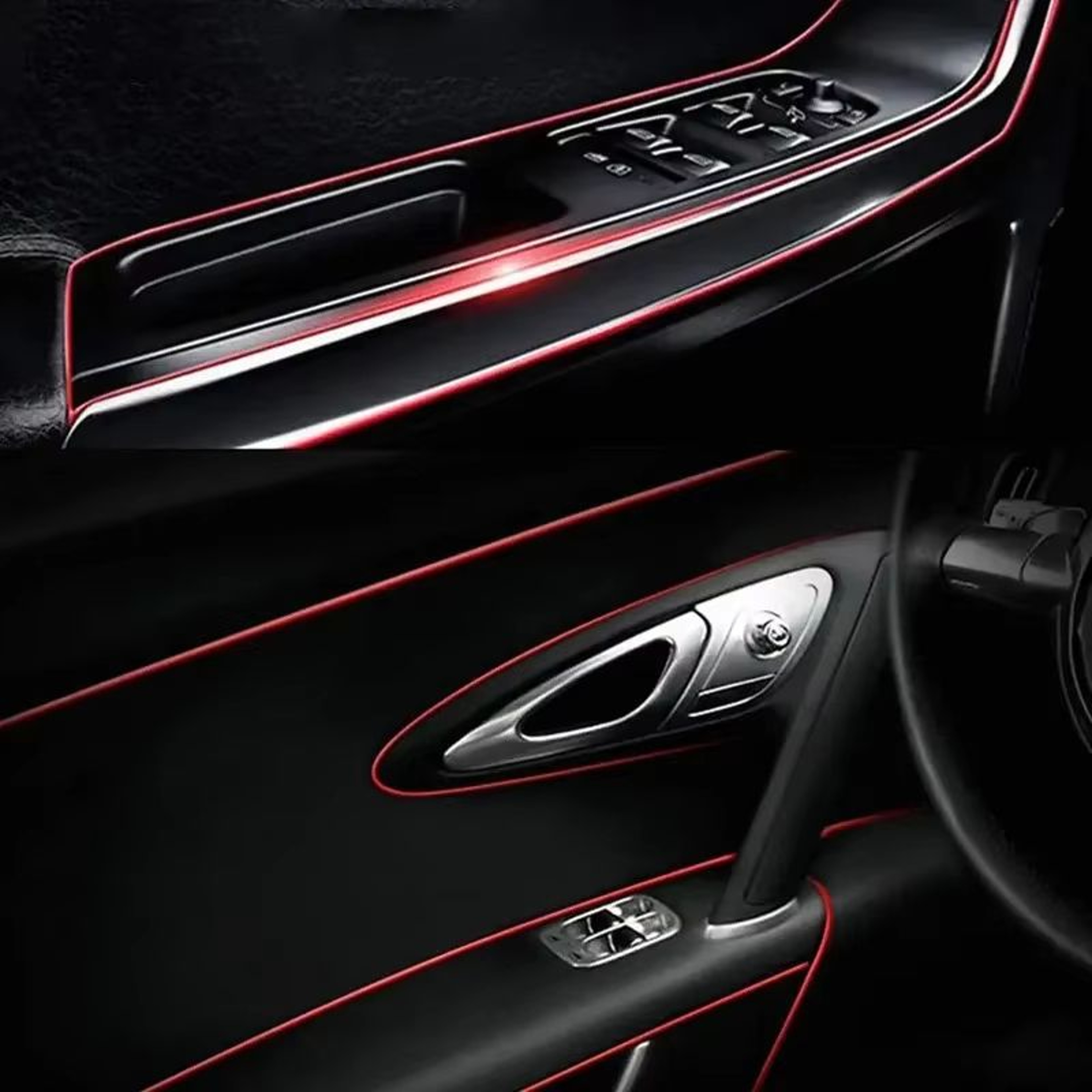 Flexible Car Molding Decoration Strips Auto Interior Trim Dashboard  Door Edge 3