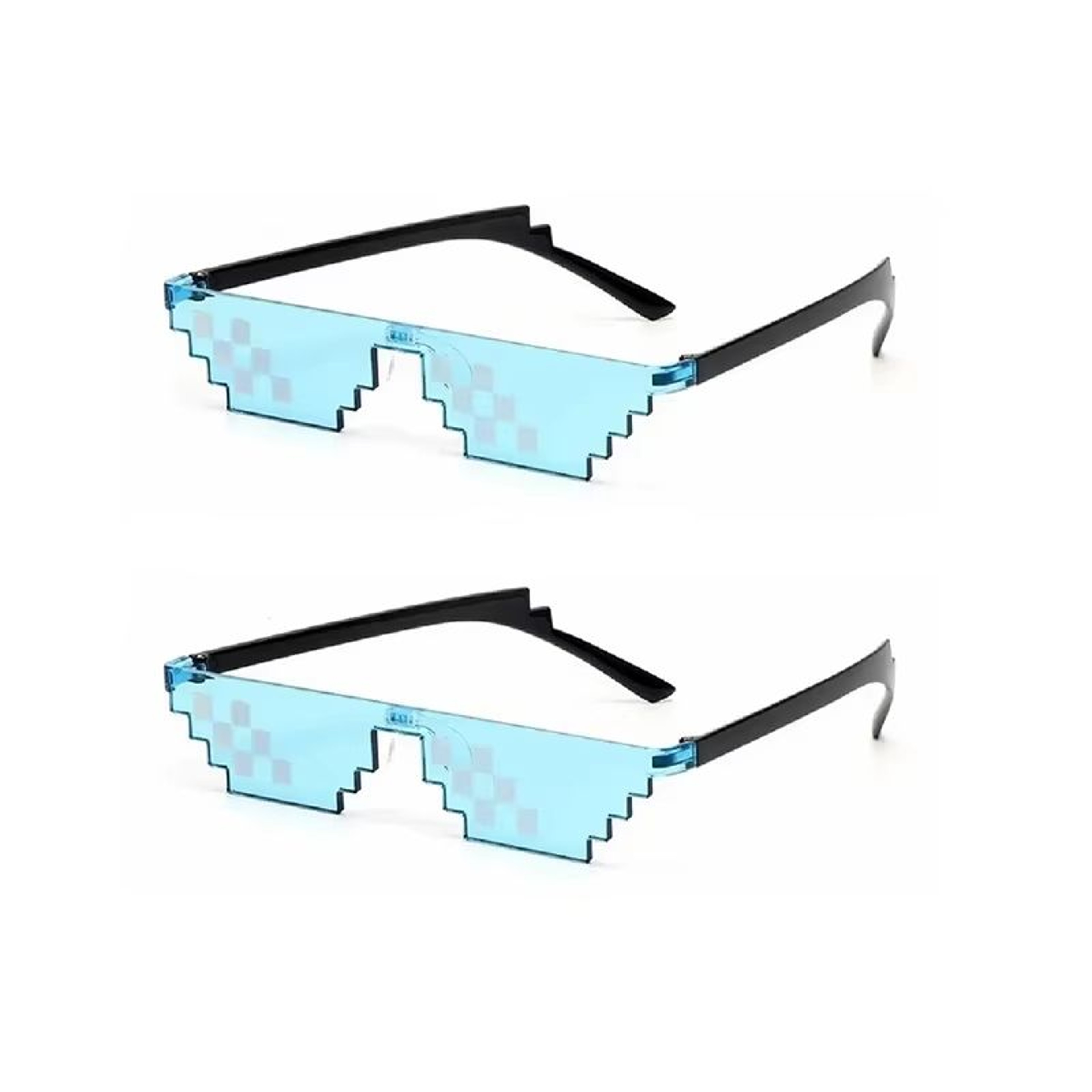 Mosaic Trick Sunglasses Deal With It Pixel Black Cool Joke Glasses 11