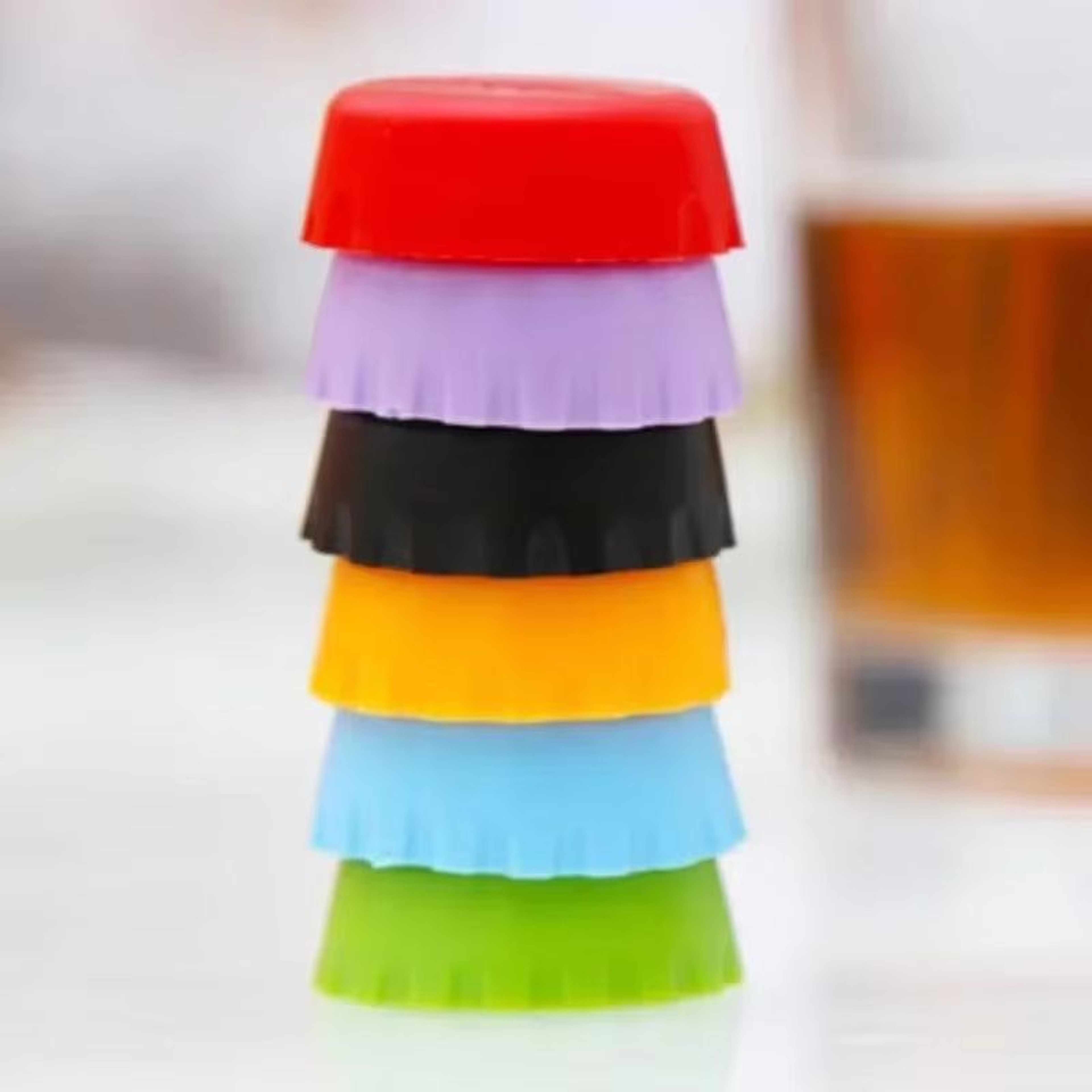 Creative Silicone Bottle Cap Covers For Beer Wine And Condiments 0
