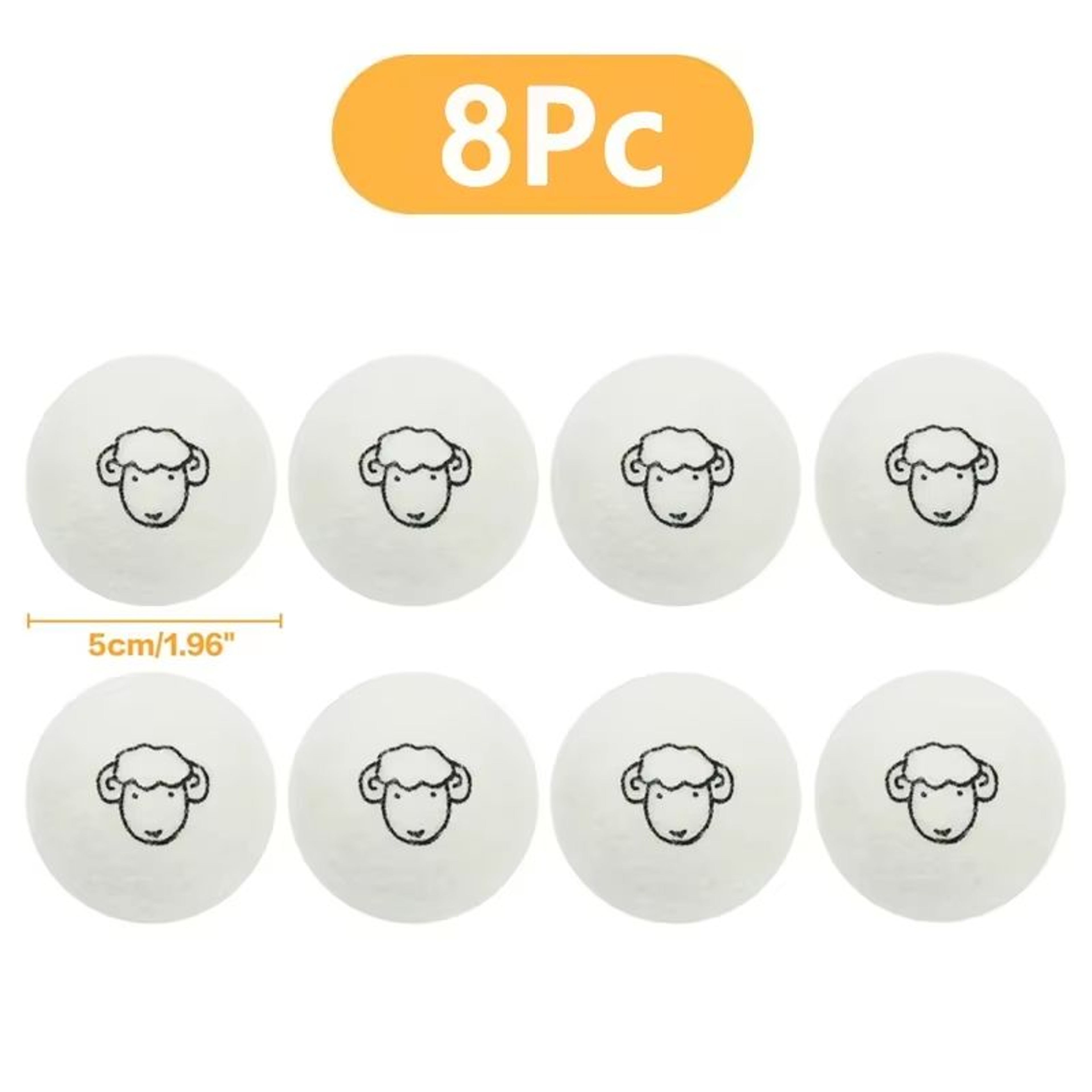 Reusable Wool Dryer Balls Natural Fabric Softener Laundry Set 20