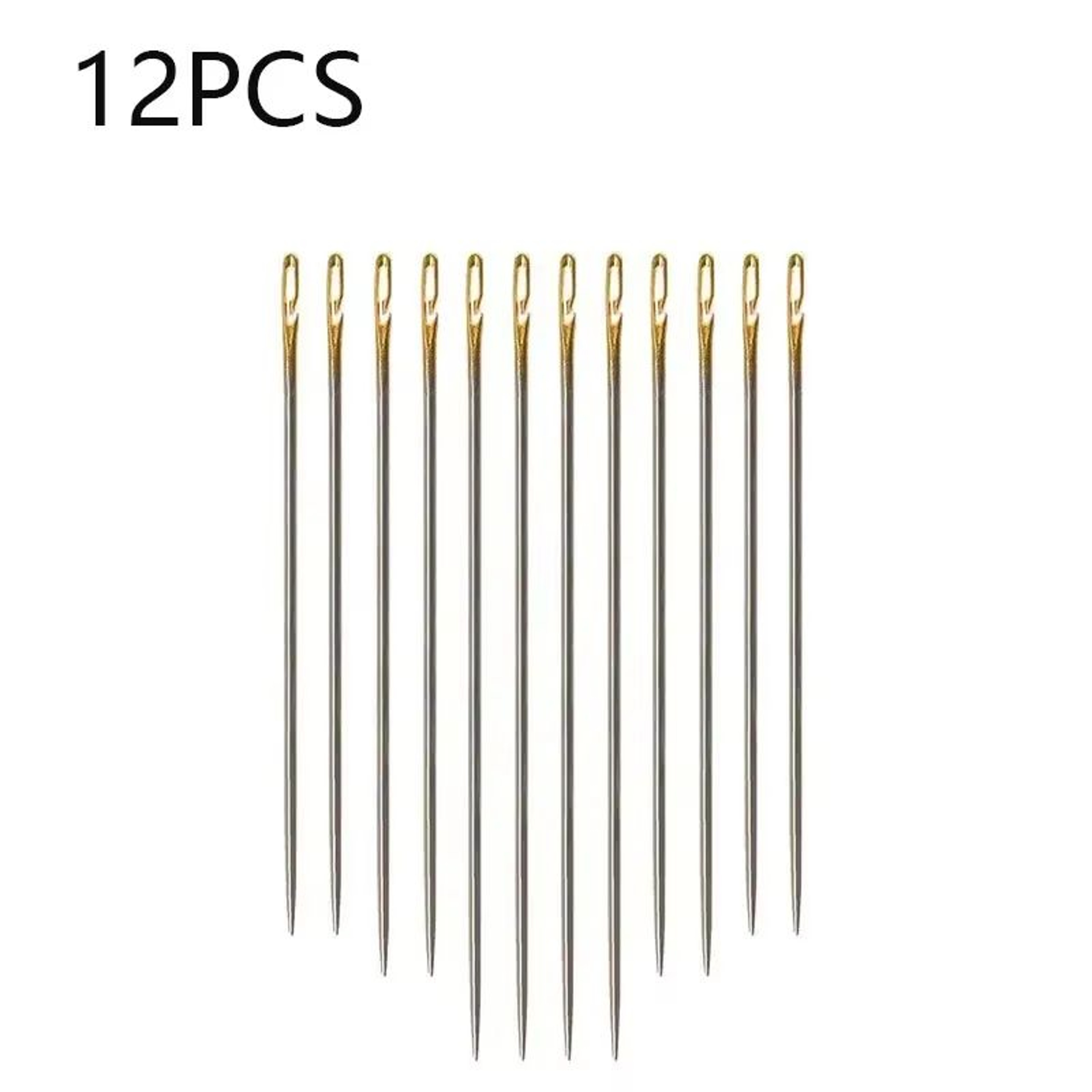 MultiSize Stainless Steel Sewing Needle Set Side Opening Household Hand Tools 6