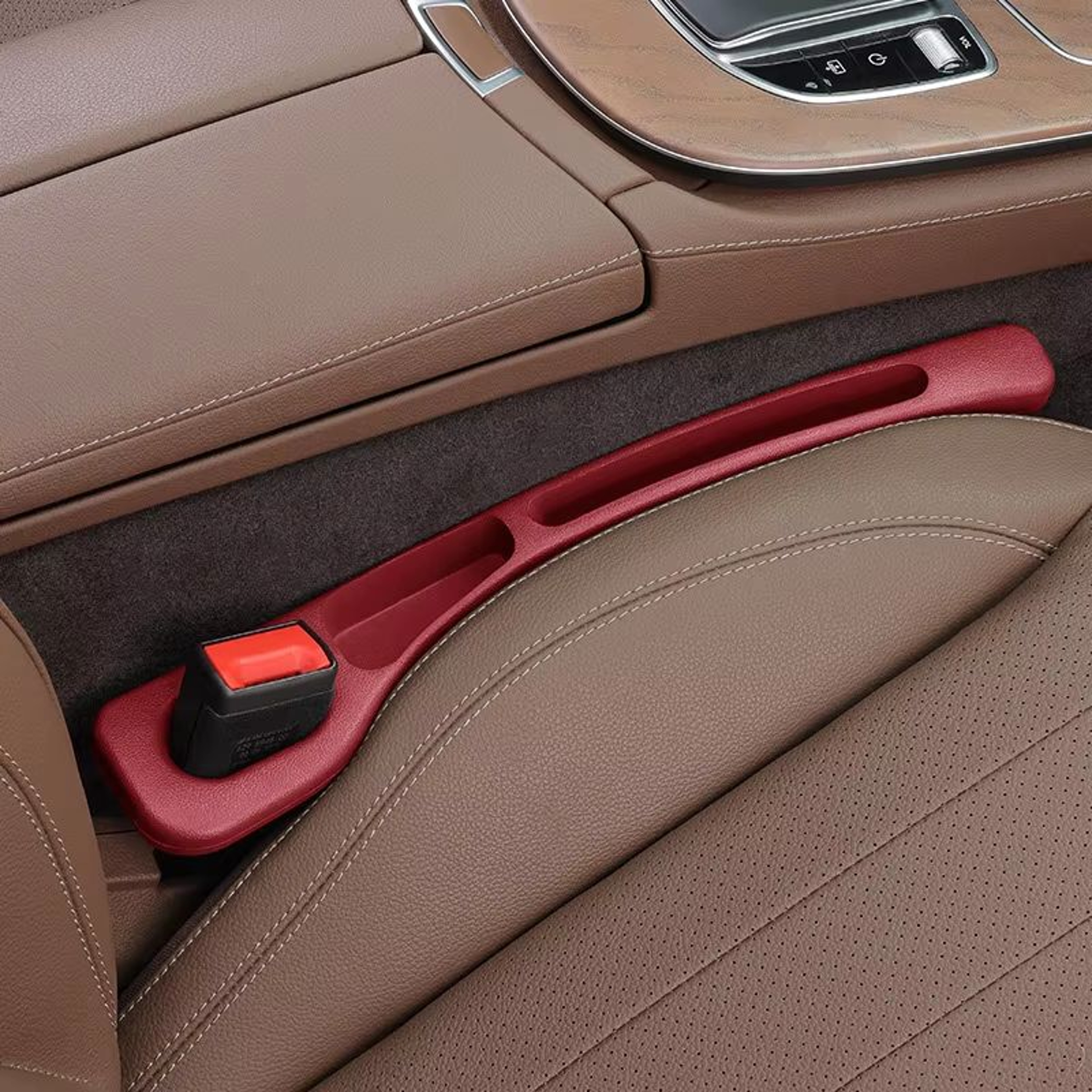 Automotive Car Seat Gap Plug AntiLeak Strip And MultiFunctional Storage Box Interior Organizer 6