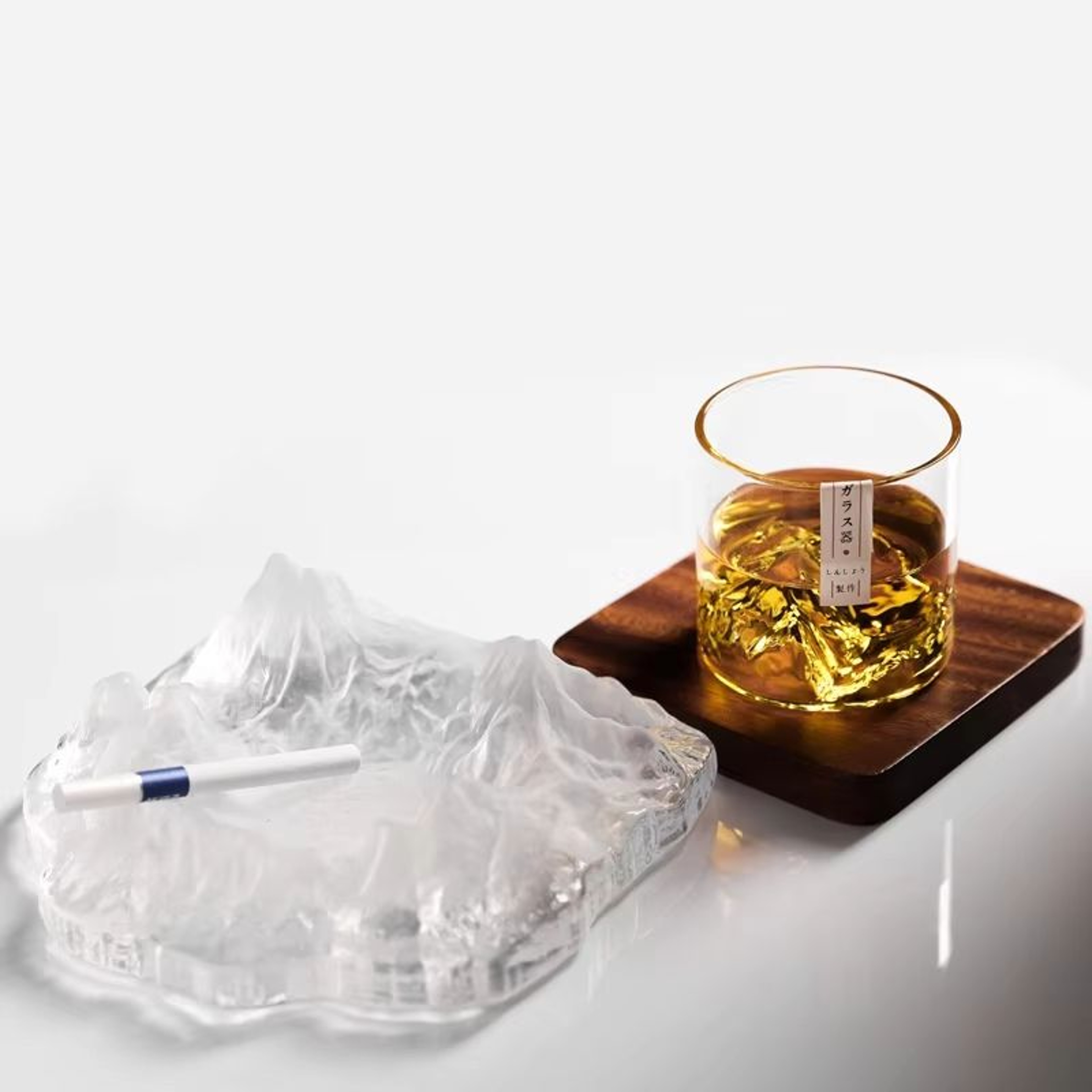 Japanese Mt Fuji Glacier HeatResistant Glass Teacup 200ml 676 Fl Oz 3