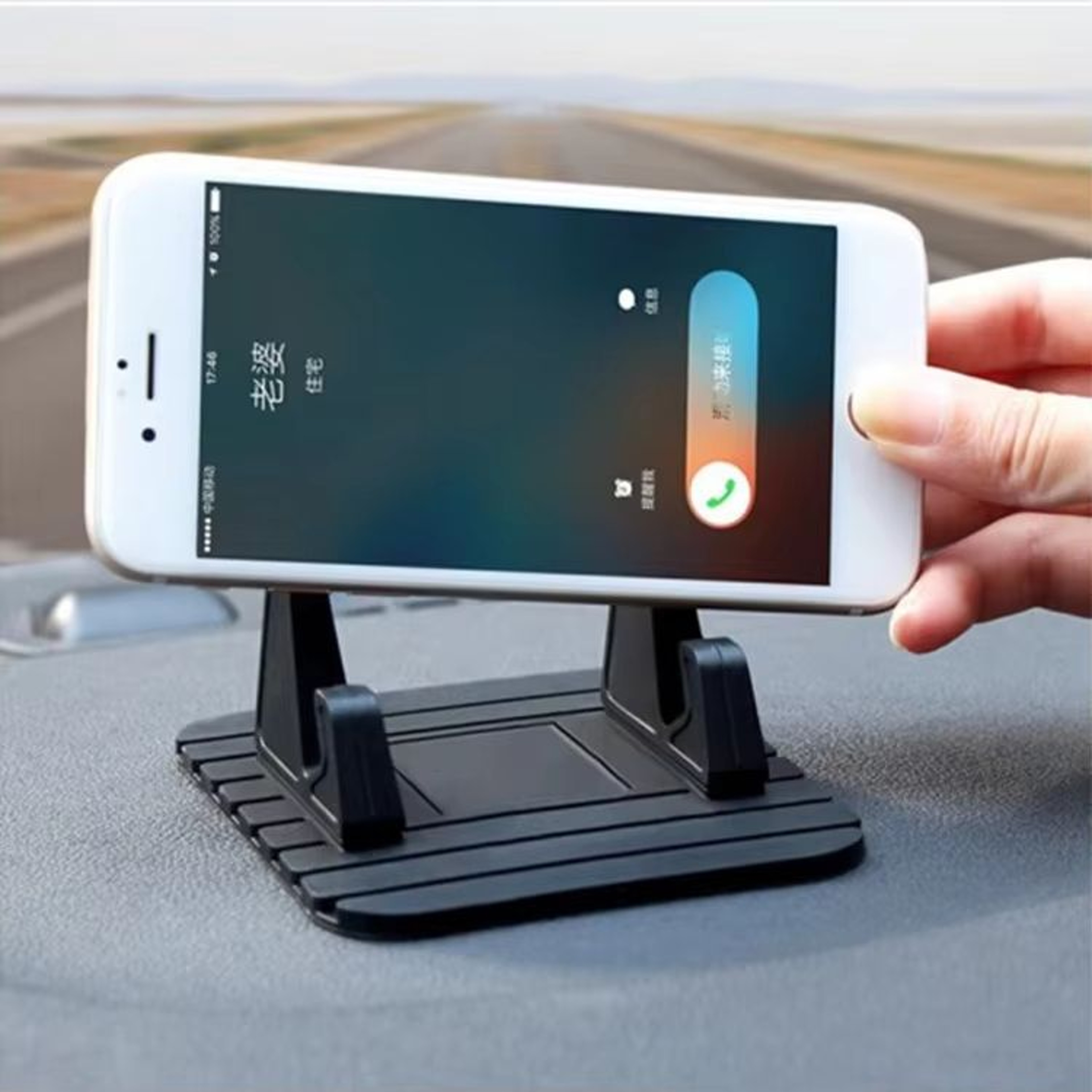 Creative Silicone Car Dashboard Phone Stand Universal Vertical  Horizontal Navigation Holder 1