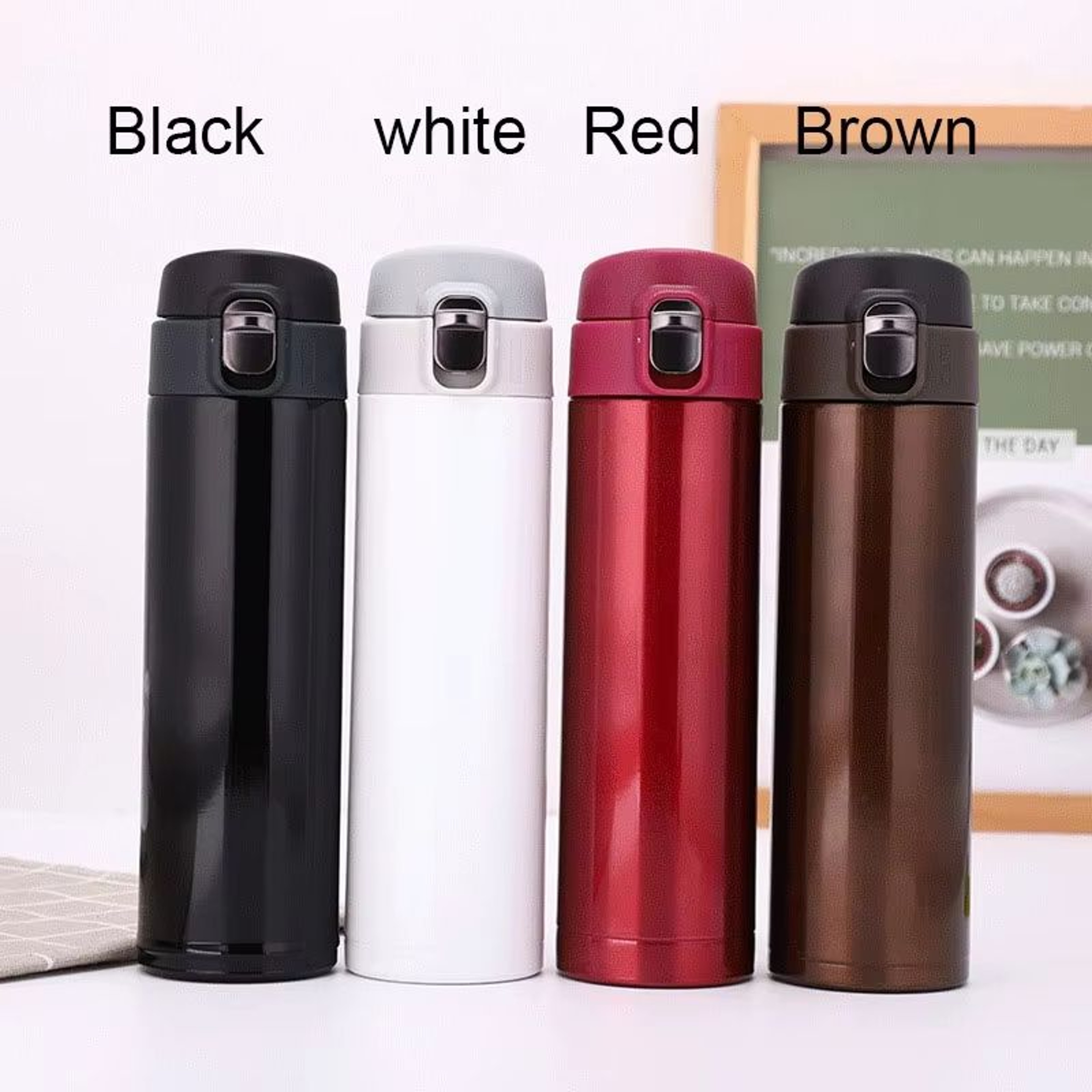 Students School Thermos Cup Creative Bullet Cover Direct Drinking Water Bottle 500 Ml 1691 Fl Oz 0