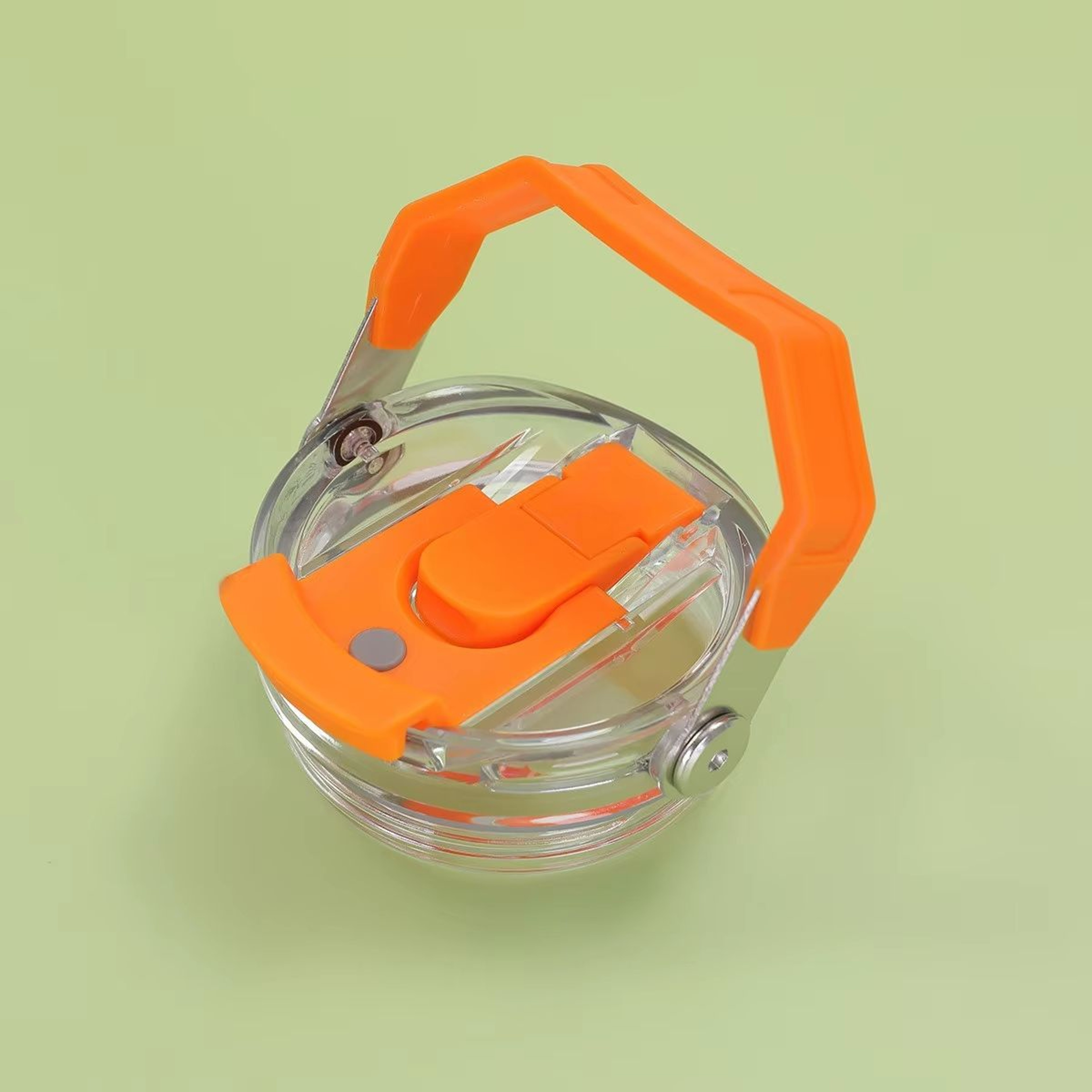 Car Cup With Double Drinking Cap LeakProof Portable Water Bottle With Handle And Transparent Straw  10