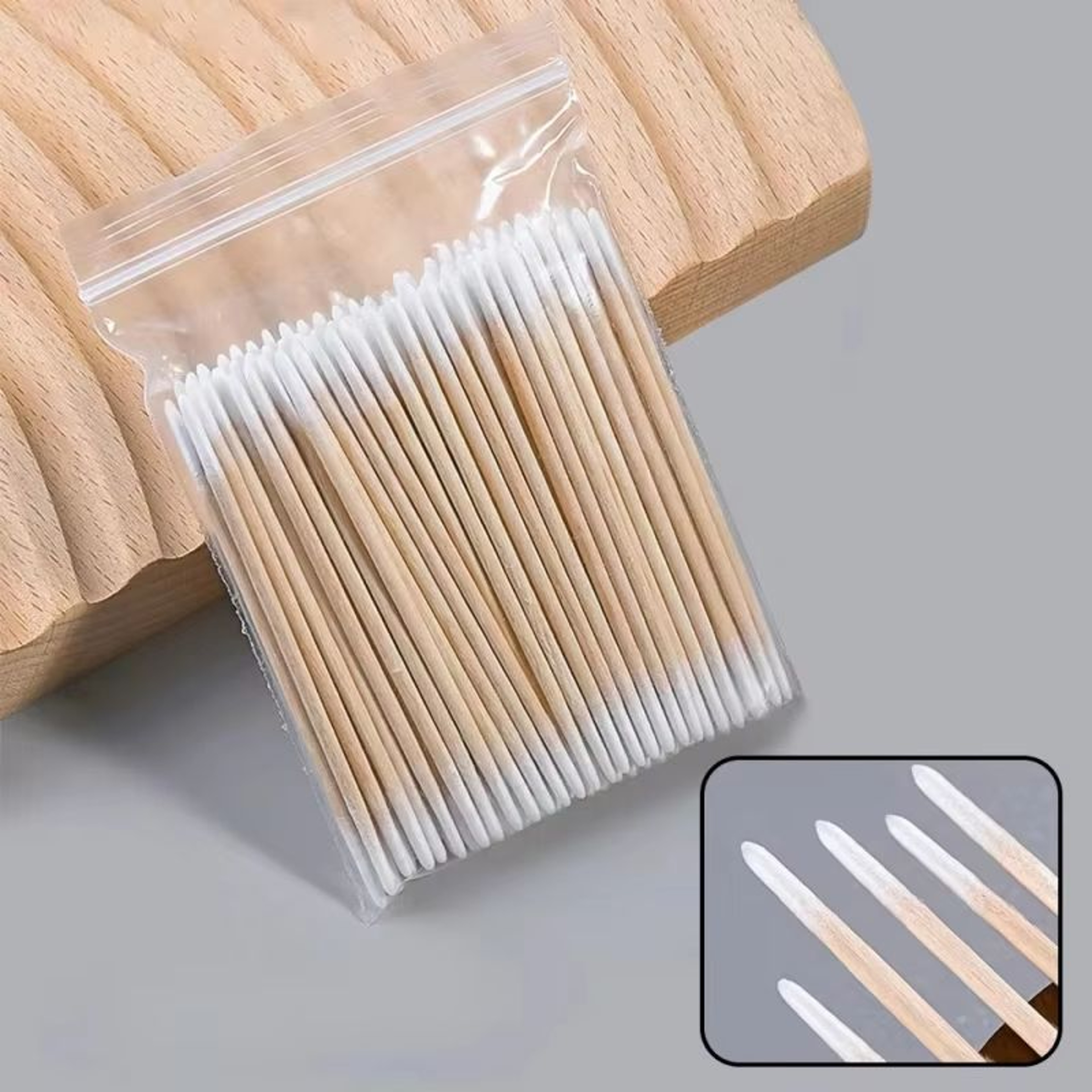 Disposable UltraSmall Cotton Swab Brush LintFree Micro Wood Makeup Brushes And Eyelash Extension Gl 0