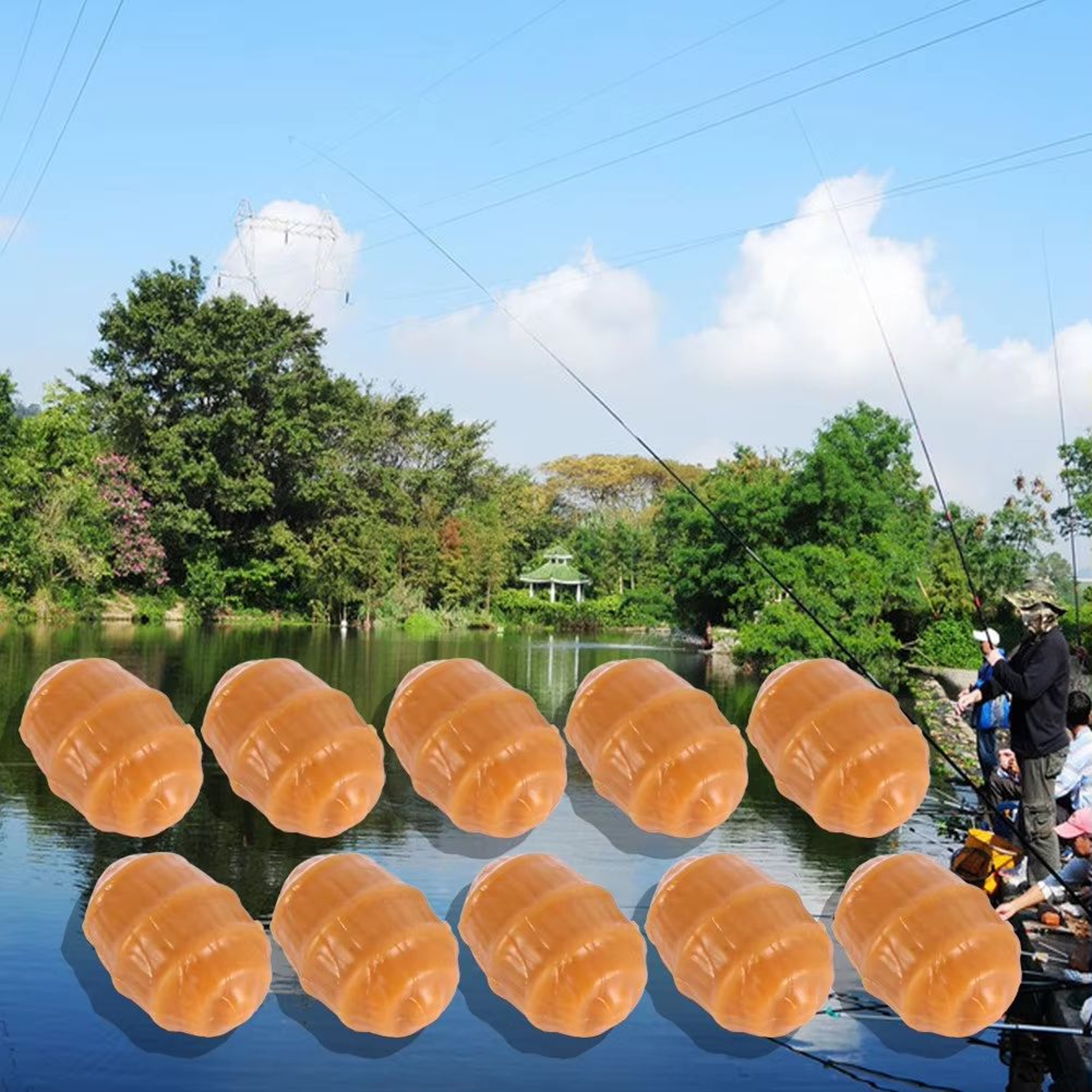Carp Fishing Soft Floating Artificial Tiger Nut Bait PopUp Pellet Terminal Tackle 3