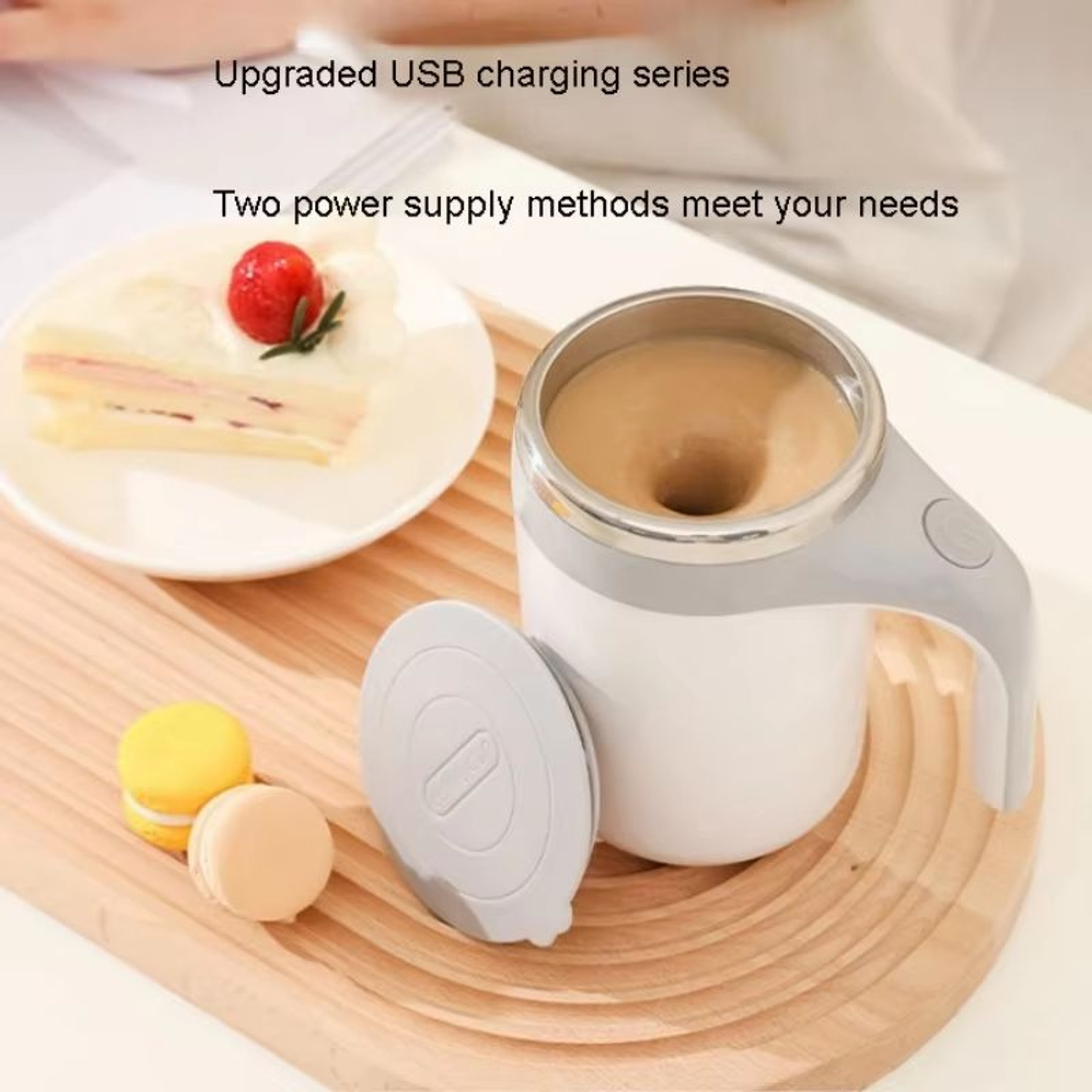 Fully Automatic Mixing Mug  Rechargeable Wireless Coffee Cup With Warmkeeping Function Novel Design 2
