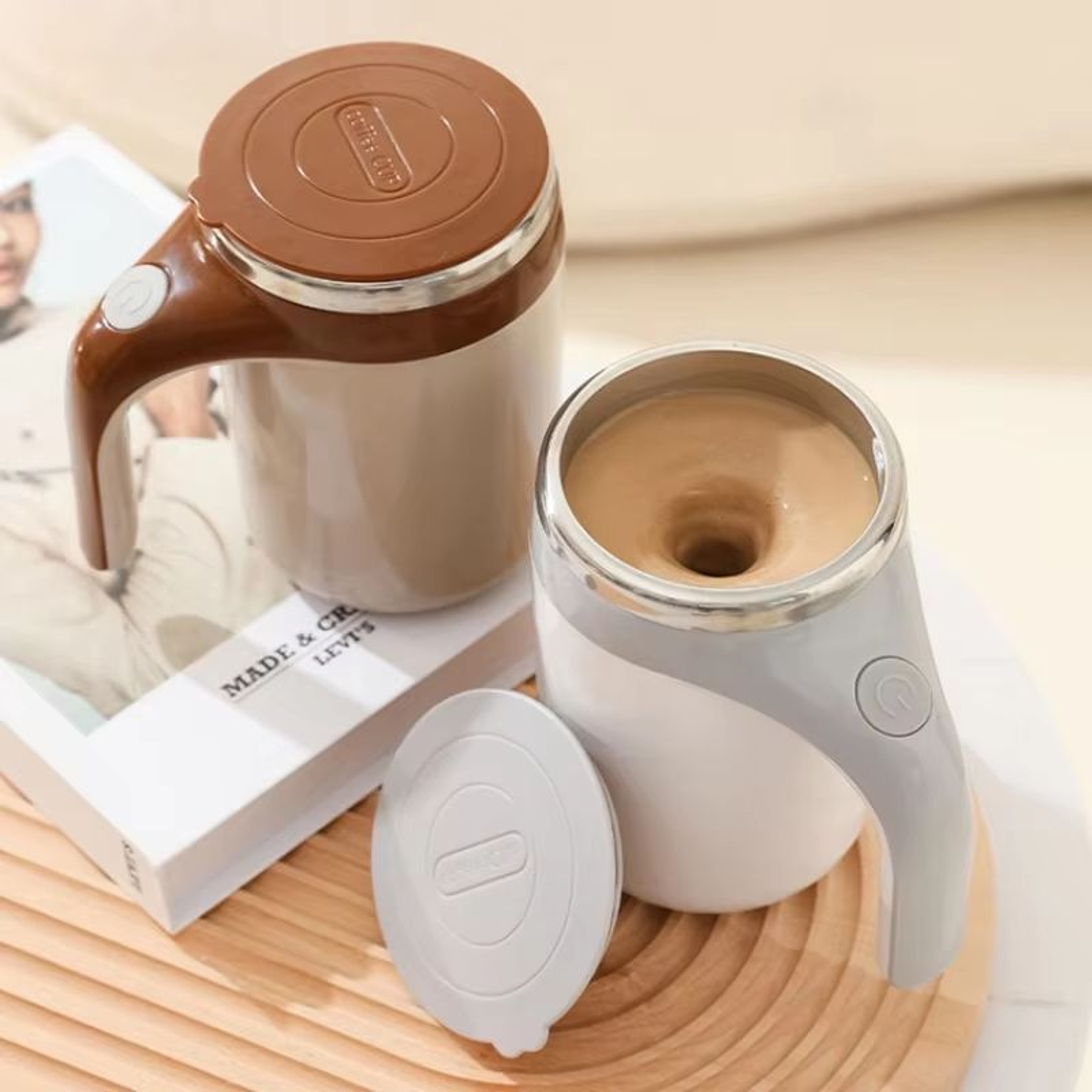 Fully Automatic Mixing Mug  Rechargeable Wireless Coffee Cup With Warmkeeping Function Novel Design 3