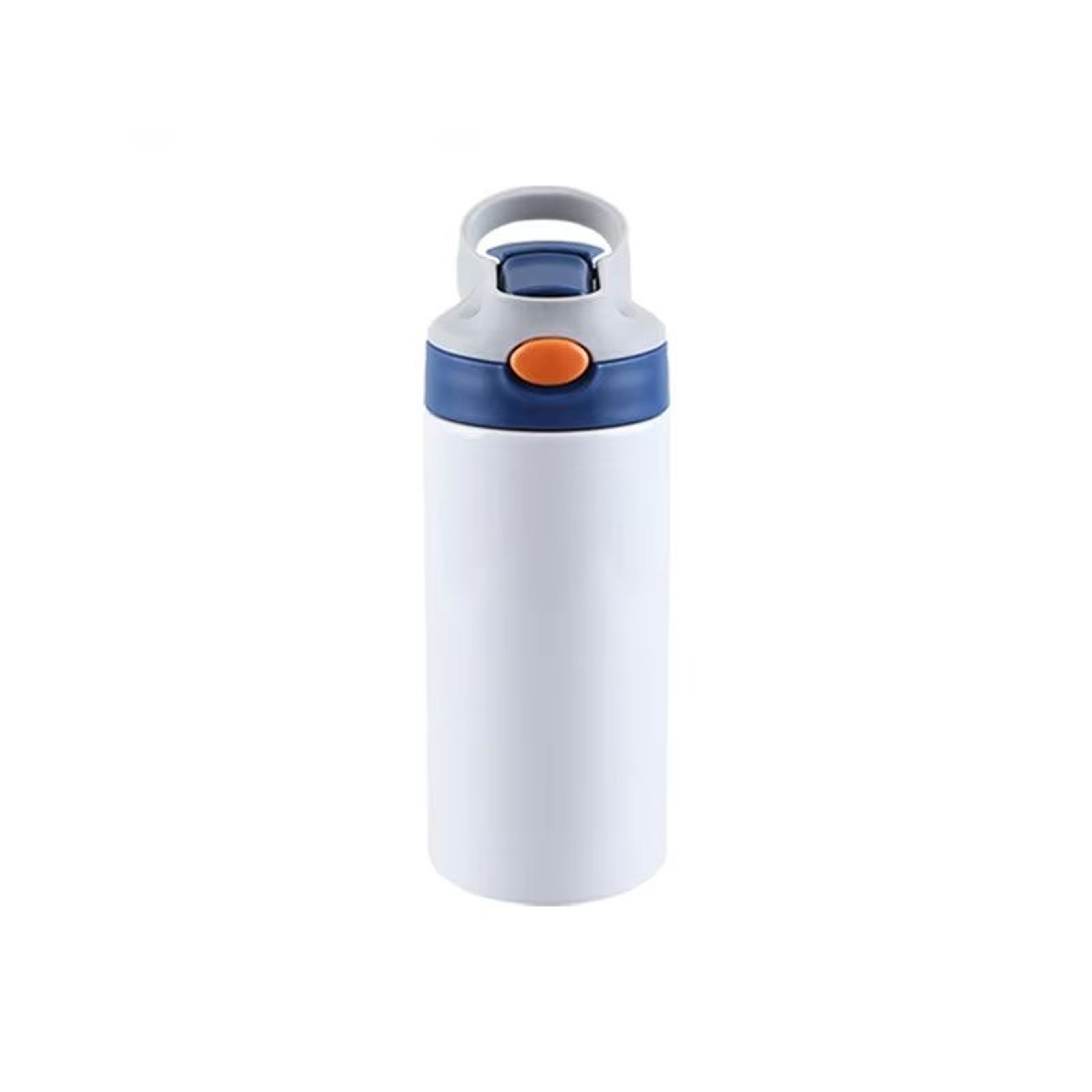 Outdoor Simple Solid Color Stainless Steel Vacuum Thermos Cup With Straw Handle  Childrens Portable 10