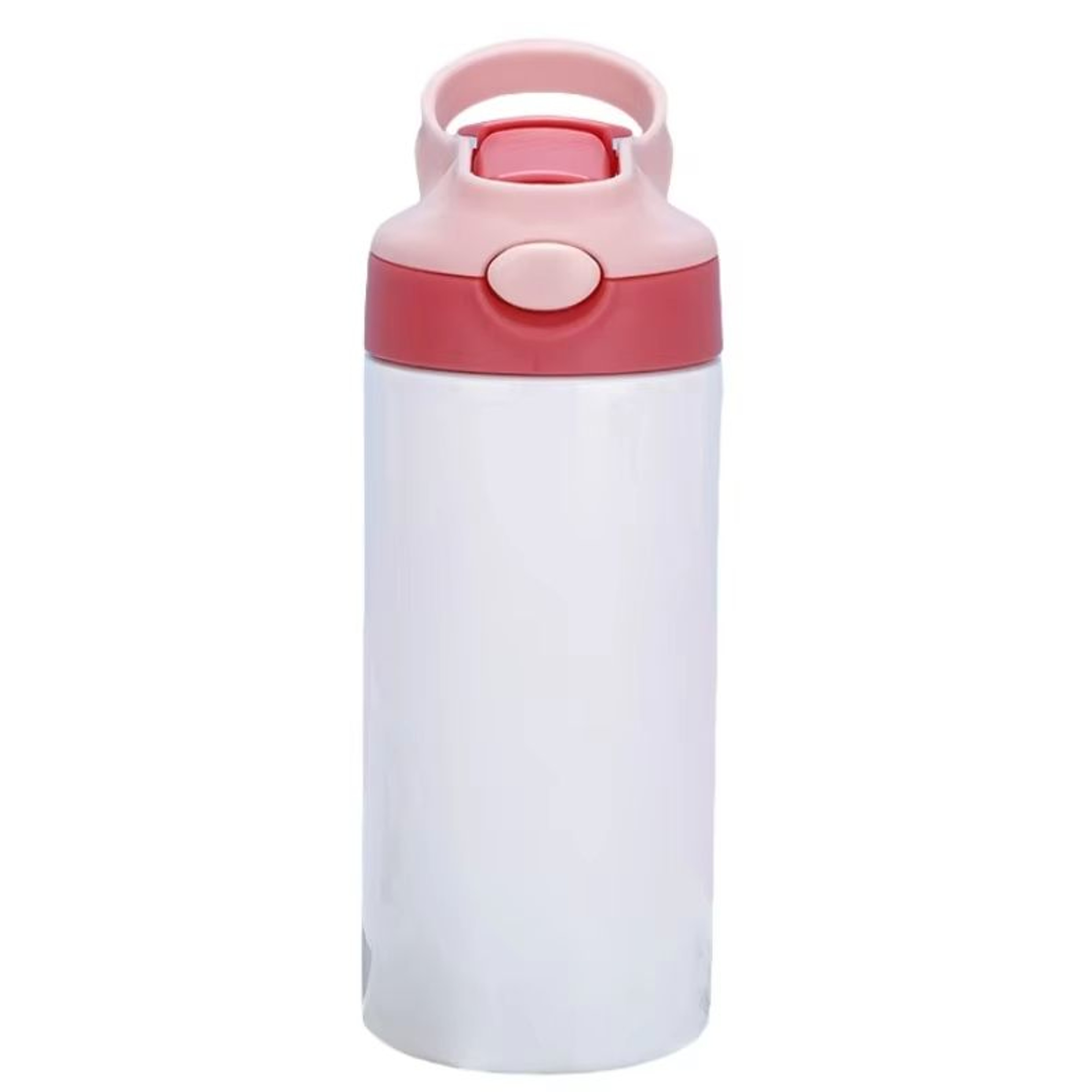 Outdoor Simple Solid Color Stainless Steel Vacuum Thermos Cup With Straw Handle  Childrens Portable 6