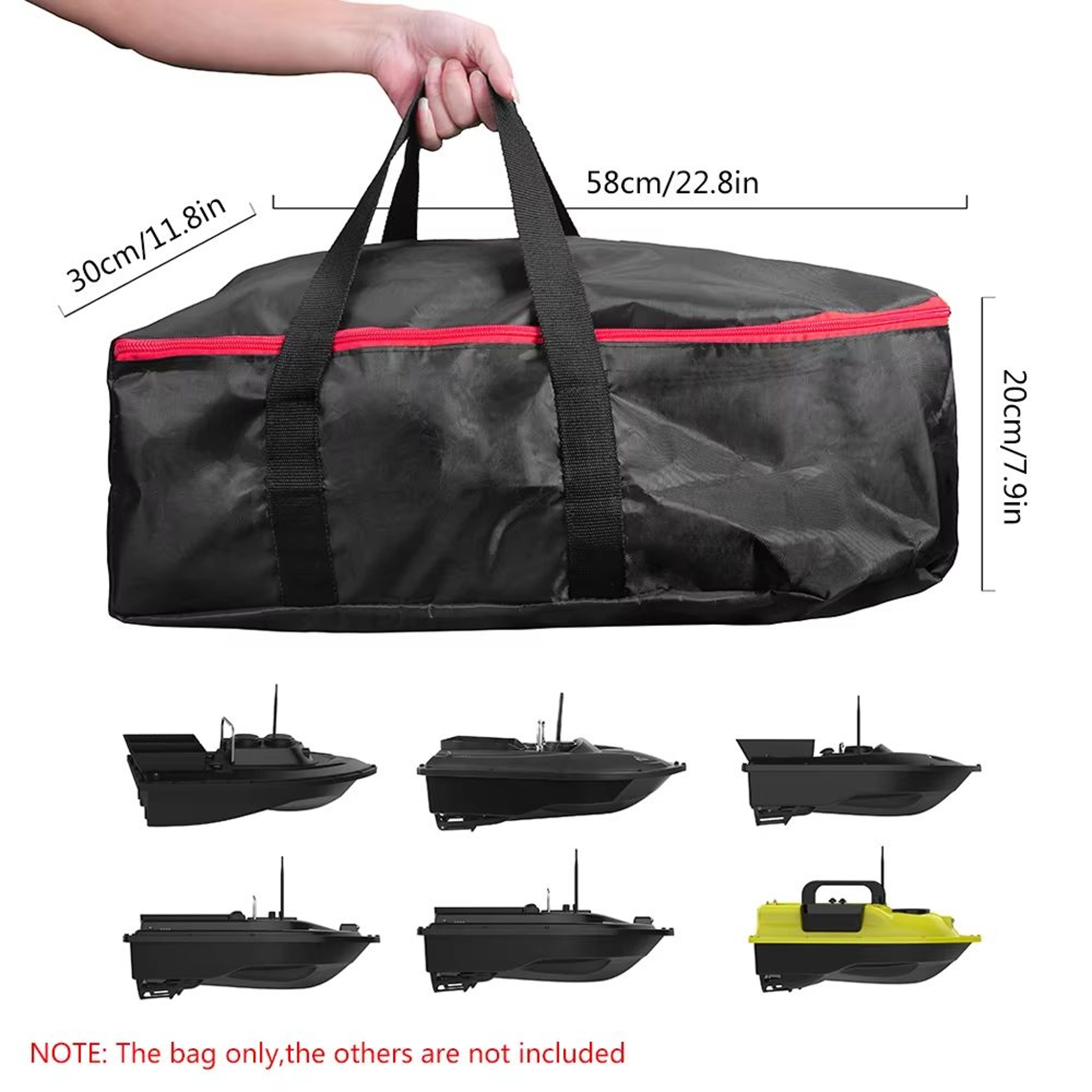 WaterRepellent Bait Boat Carry Bag  Fishing Boat Storage  Feeder Bag 0