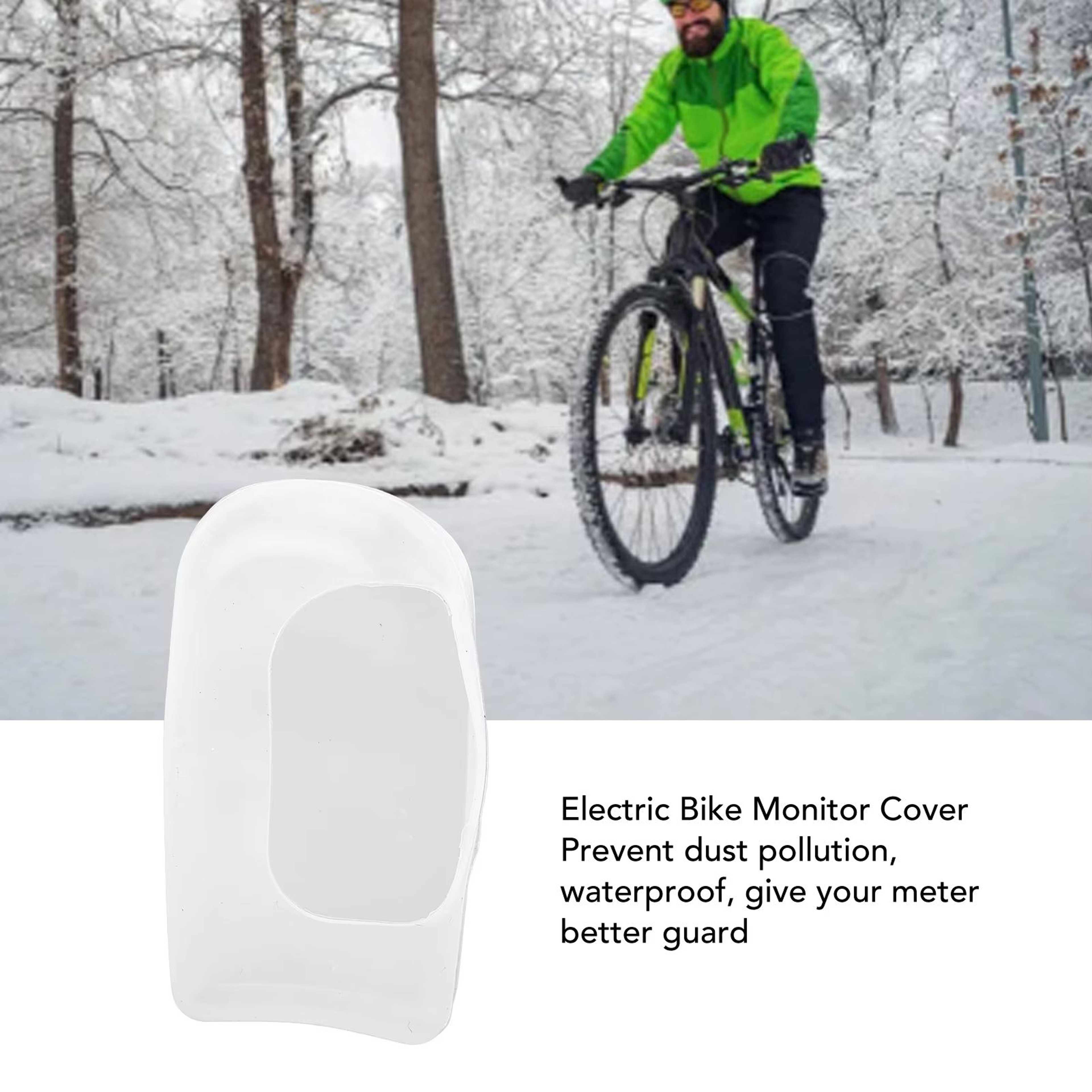 Silicone Waterproof Protective Cover For Electric Bike Speedometer  Monitor Screen Guard For 790 81 3