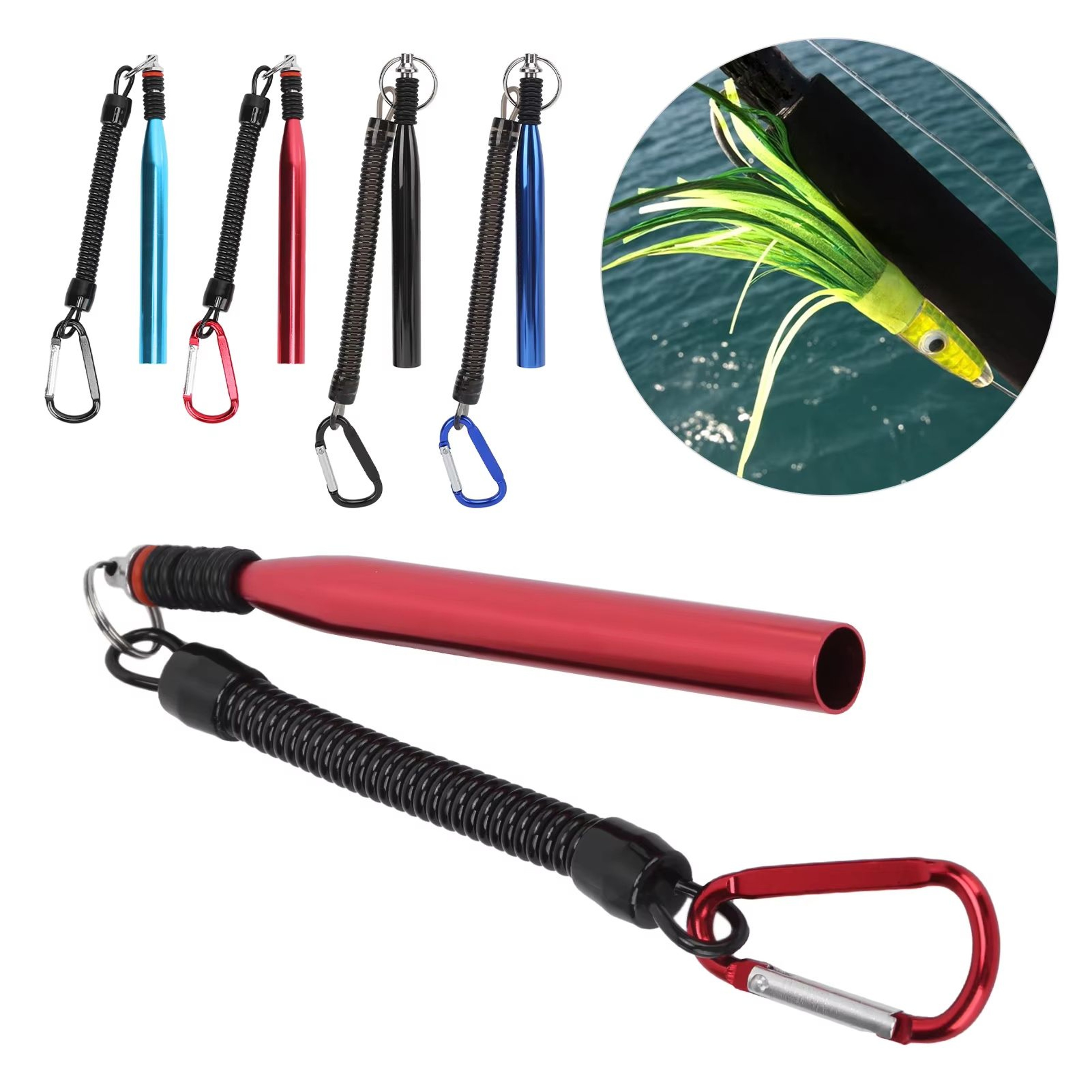 Aluminium Alloy Soft Baits Tool  Wacky Worm Rig Tool With 100 ORings Fishing Accessories Kit 1