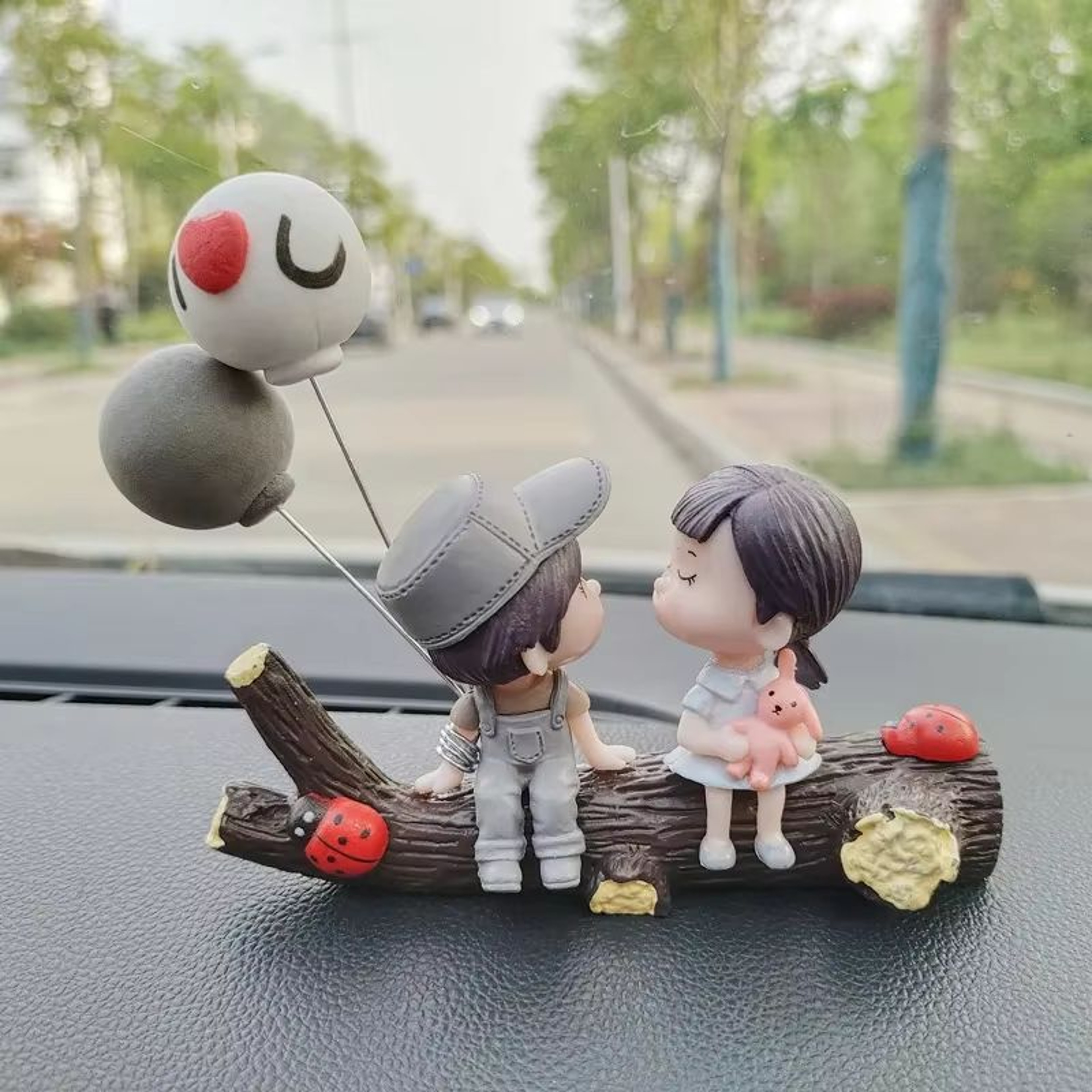 Car Interior Cute Cartoon Balloon Ornament  Dashboard Decoration For Couples 12 Pcs 14