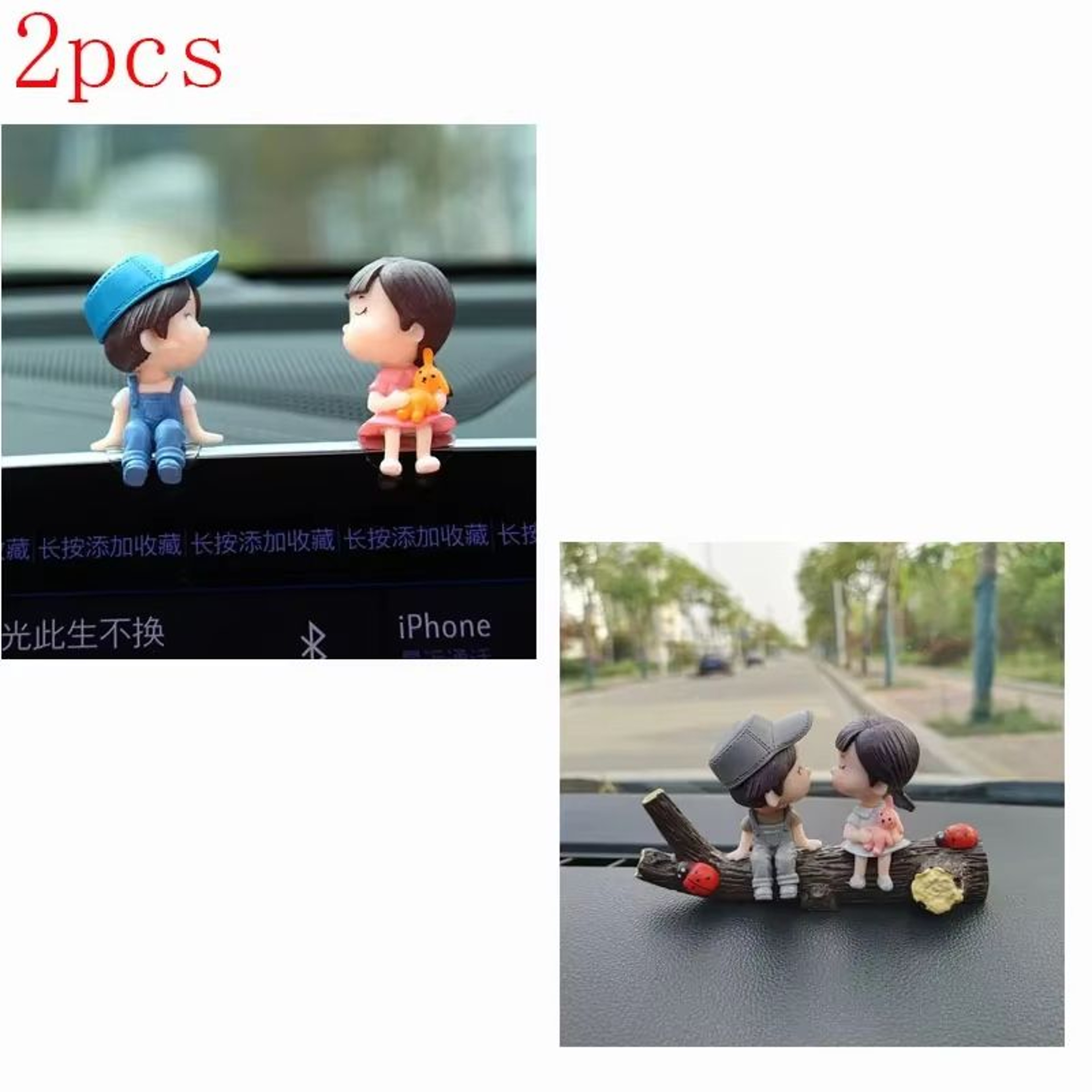 Car Interior Cute Cartoon Balloon Ornament  Dashboard Decoration For Couples 12 Pcs 18