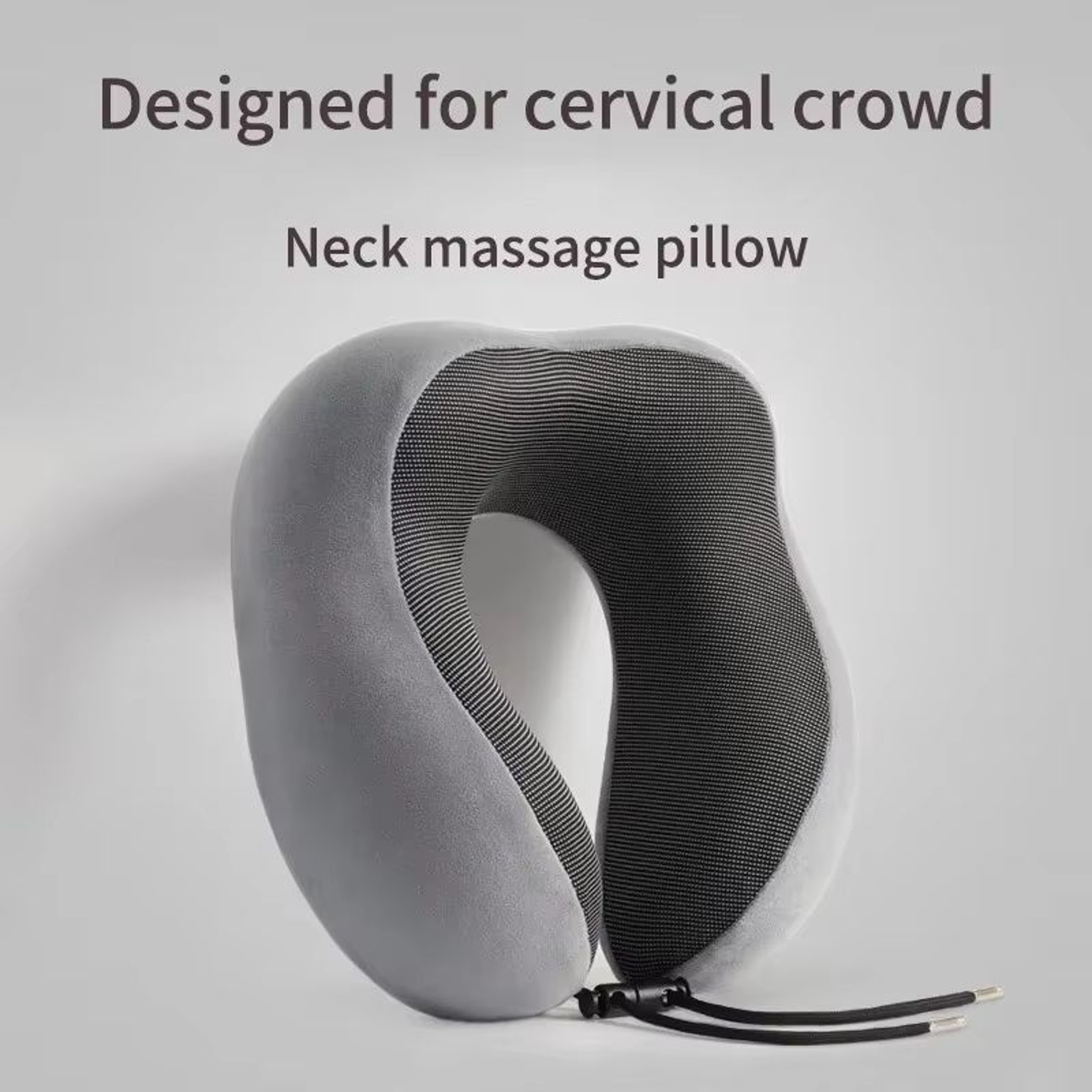 UShaped Memory Foam Travel Neck Pillow  Soft Cervical Support Airplane Pillow 0
