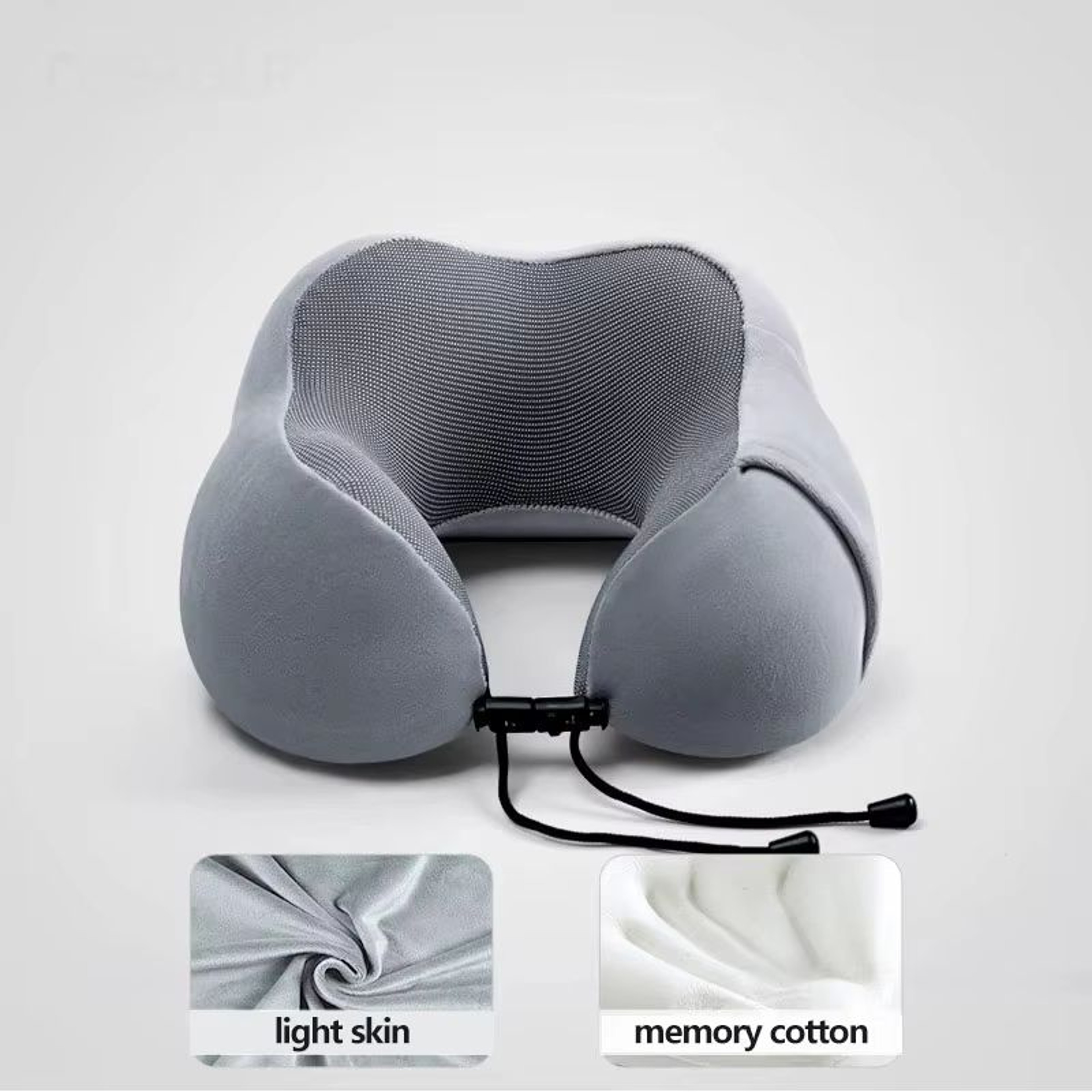 UShaped Memory Foam Travel Neck Pillow  Soft Cervical Support Airplane Pillow 7