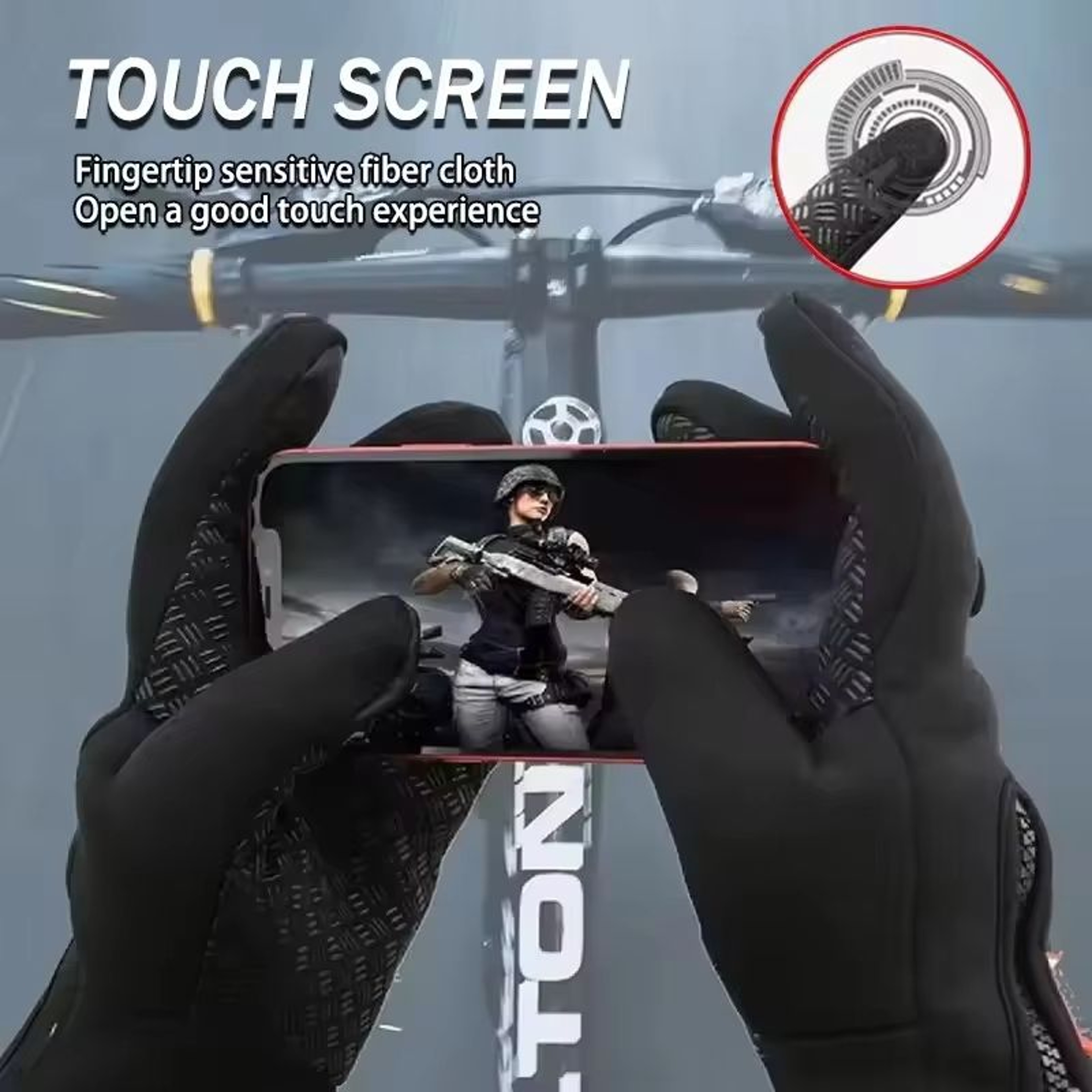Warm AntiSlip Winter Cycling And Outdoor Gloves  Touch Screen Compatible For Men And Women 2