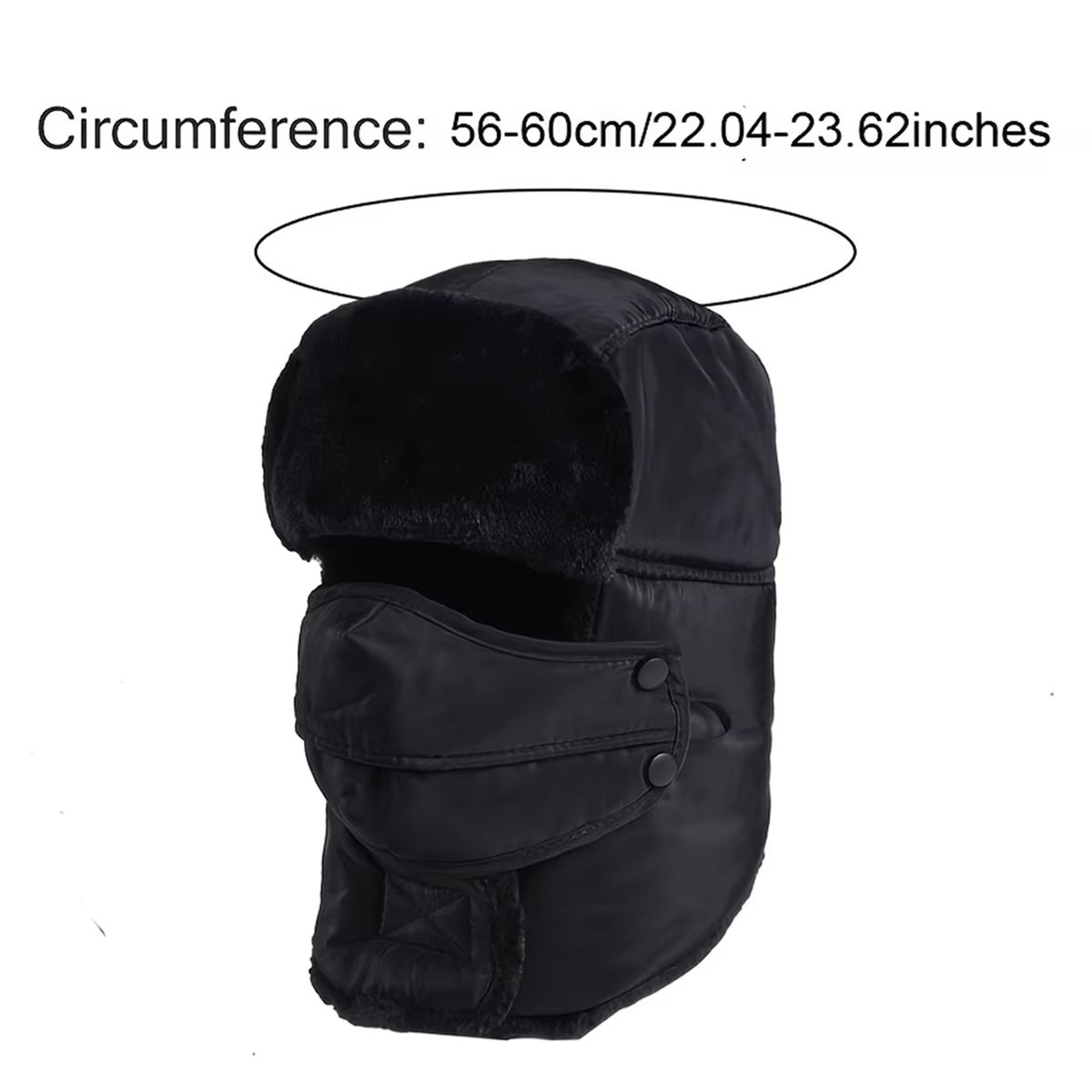 Windproof Warm Russian Trapper Bomber Hat  Unisex Thermal Winter Ski And Snow Cap 5