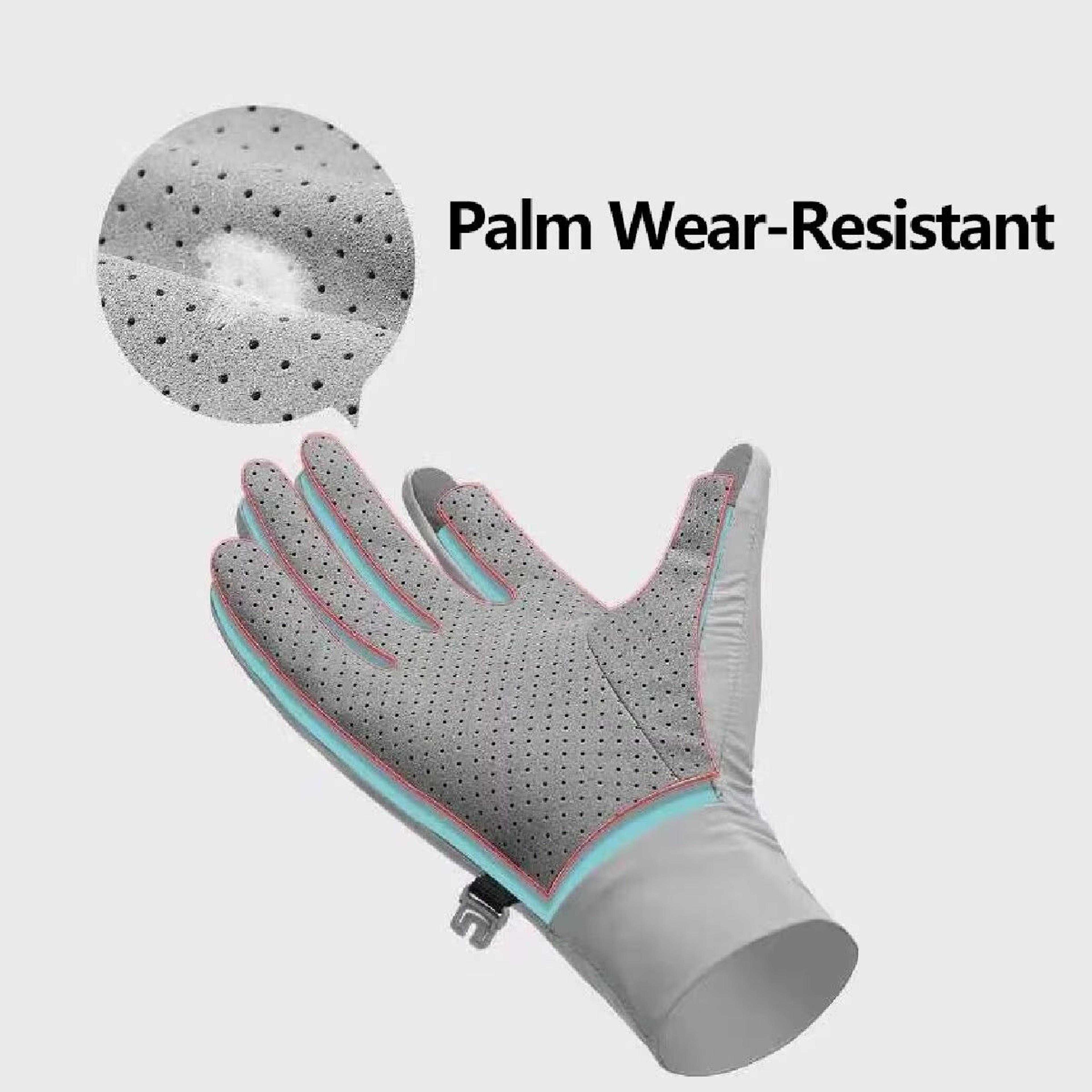Ice Silk Sunscreen UV Protection Outdoor Sports Gloves  AntiSlip Driving Cycling Fishing Summer Glo 1
