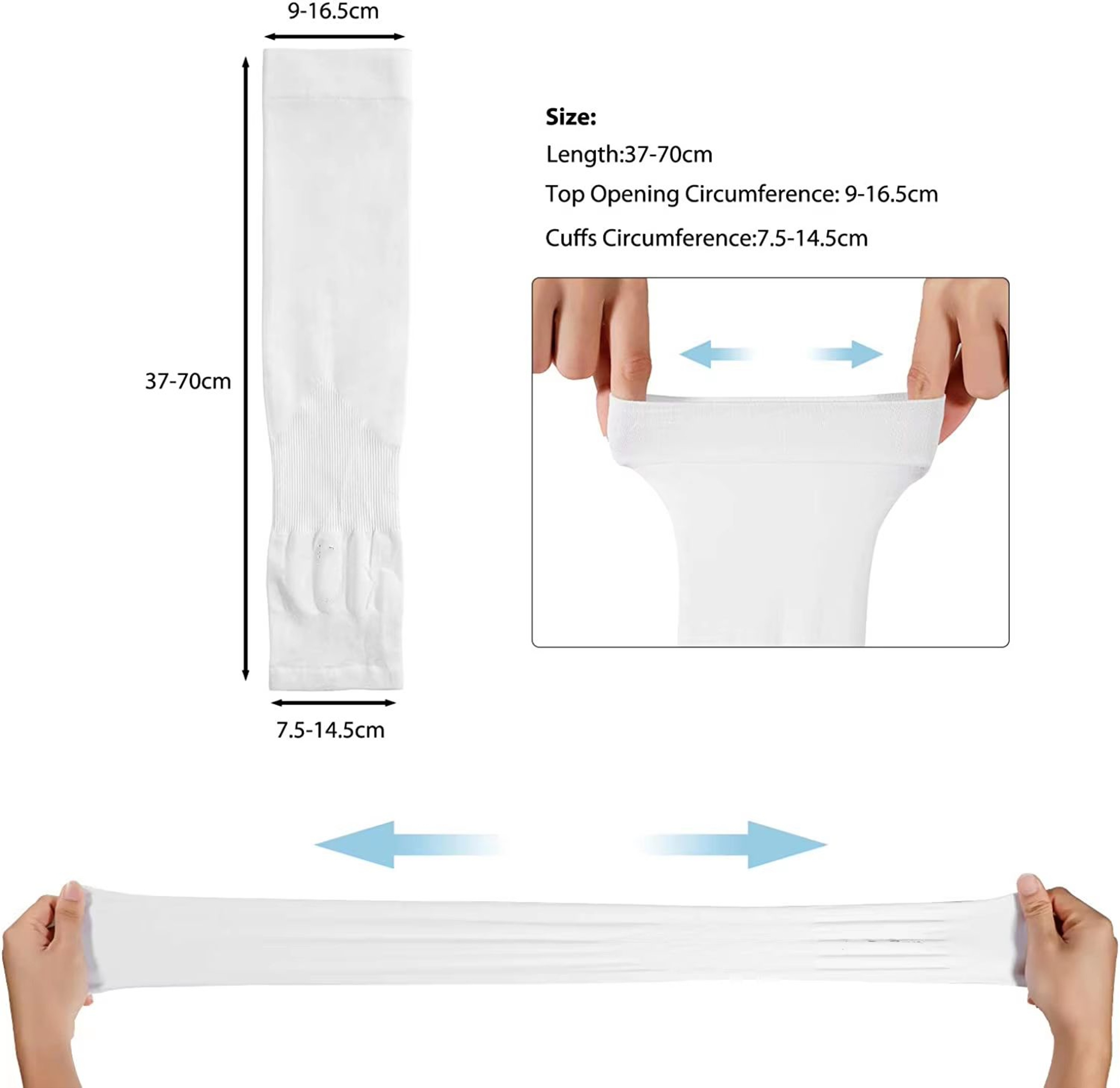 UV Sun Protection Outdoor Cycling Arm Sleeves  Cool Elastic AntiSlip Sports Arm Covers For Men And  5